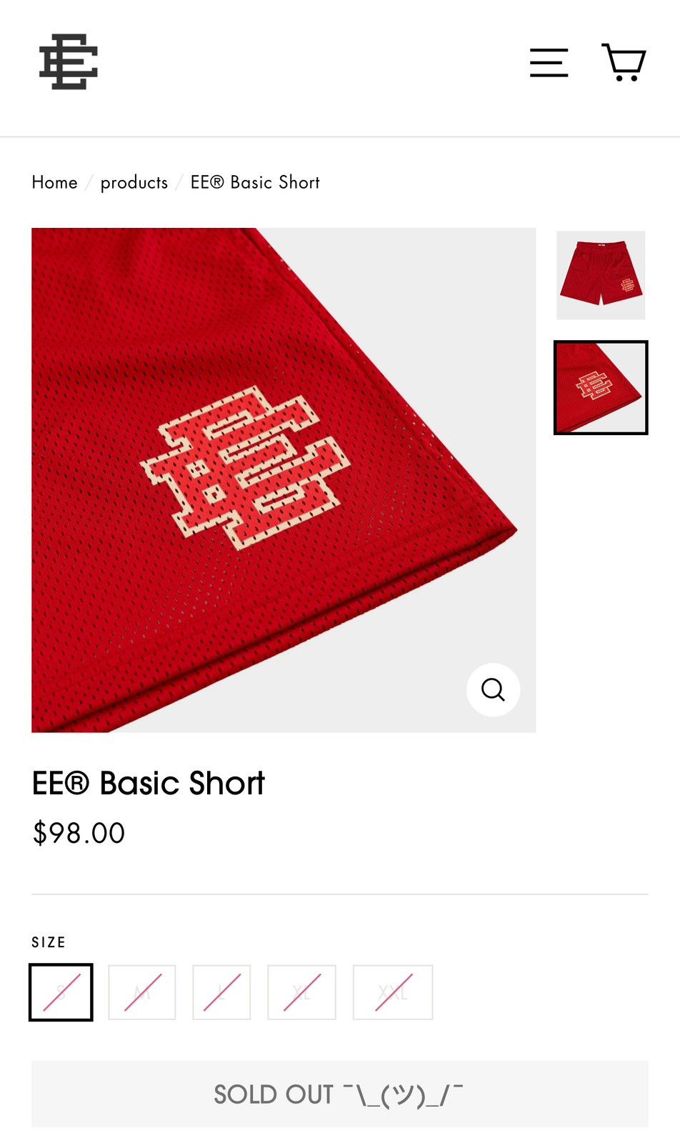 Eric Emanuel NEW Eric Emanuel Red Basic Shorts XL Size US 36 / EU 52 - 10 Thumbnail