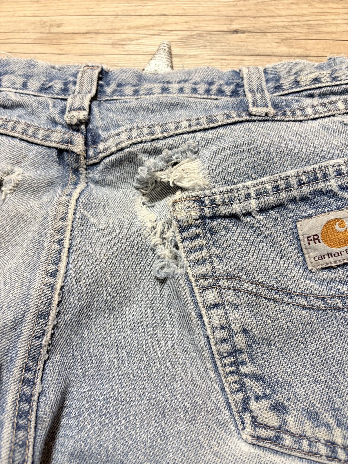 Carhartt Vintage thrashed Carhartt Jeans Size US 34 / EU 50 - 7 Thumbnail