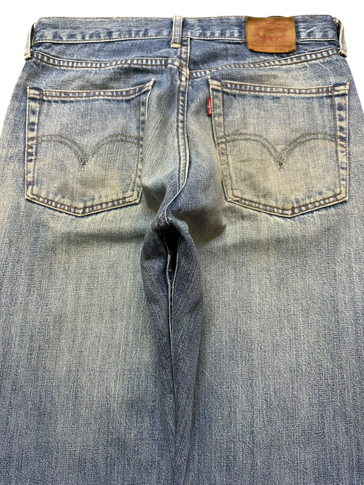 Levi's Vintage 80s Levis 503 Mud Wash Distress Style Baggy Jeans Size US 30 / EU 46 - 5 Thumbnail
