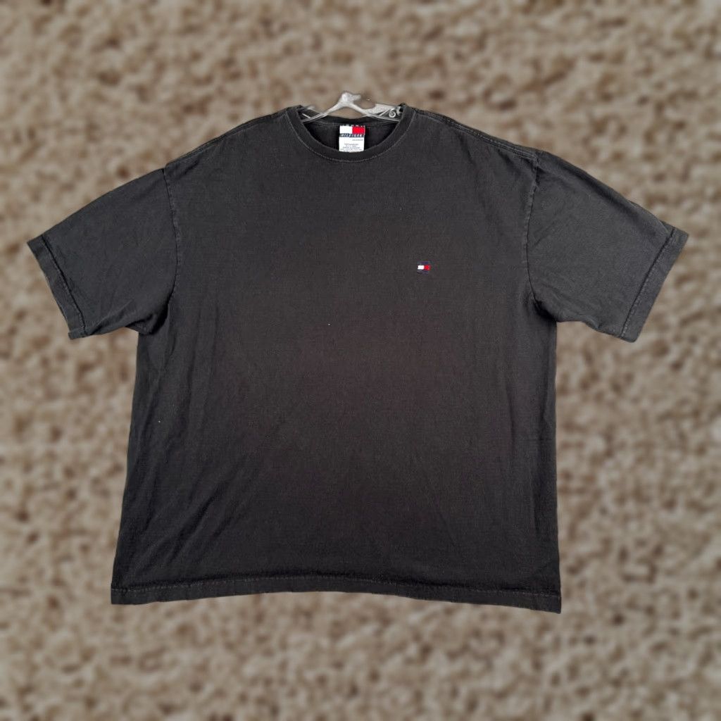 Tommy Hilfiger Tommy Hilfiger Shirt Men 2XL Black Cotton Crew Neck Short Sleeve Sports Classic Size US XXL / EU 58 / 5 - 1 Thumbnail