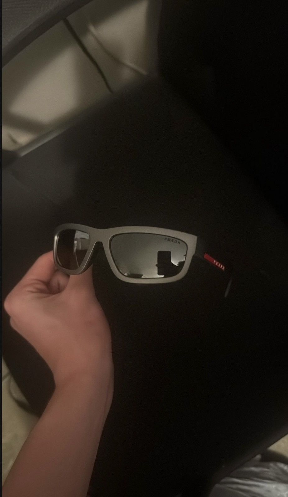 Prada Prada Linea Rossa Men's PS 01zs Sunglasses Size ONE SIZE - 1 Thumbnail