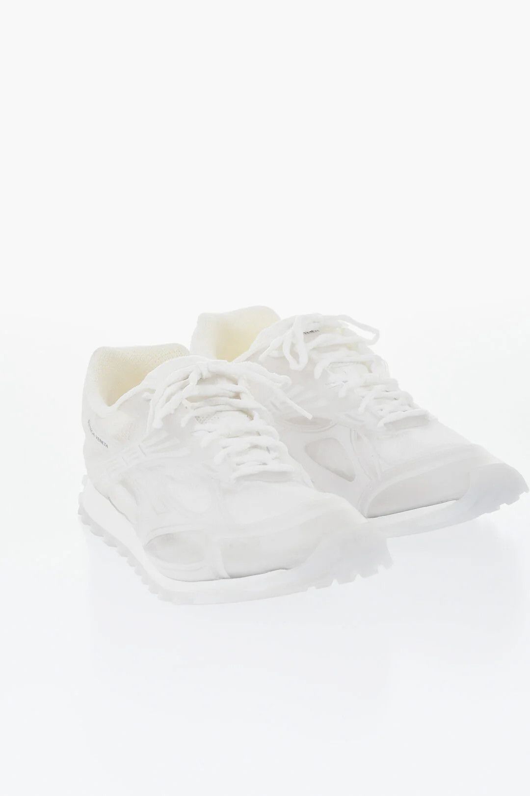 Bottega Veneta og1mm0426 Low-Top Rubber Sneakers in White Size US 9 / EU 42 - 3 Thumbnail