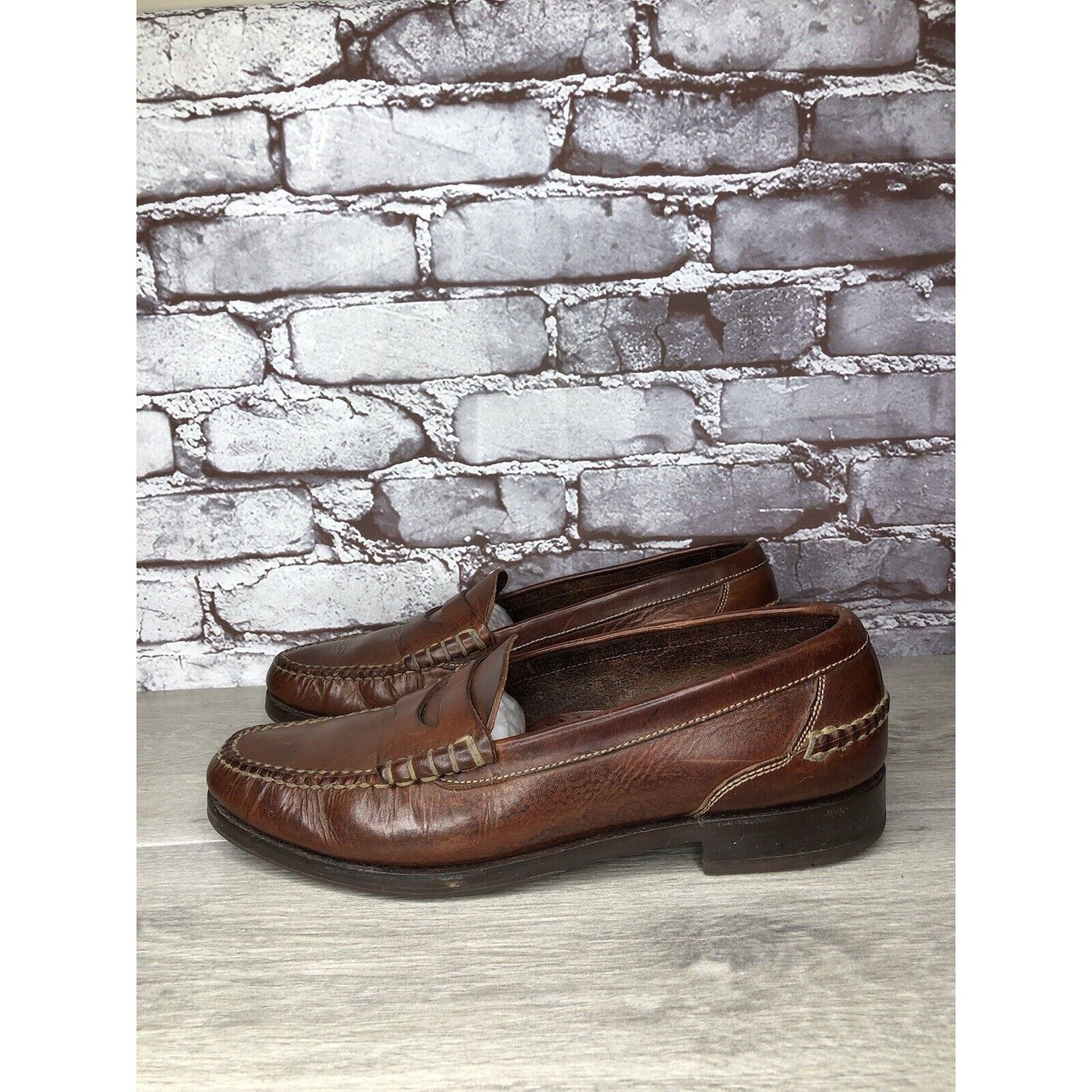 Cole Haan Cole Haan Dark Brown Leather Penny Loafers Casual Shoes Men’ Size US 11.5 / EU 44-45 - 11 Thumbnail