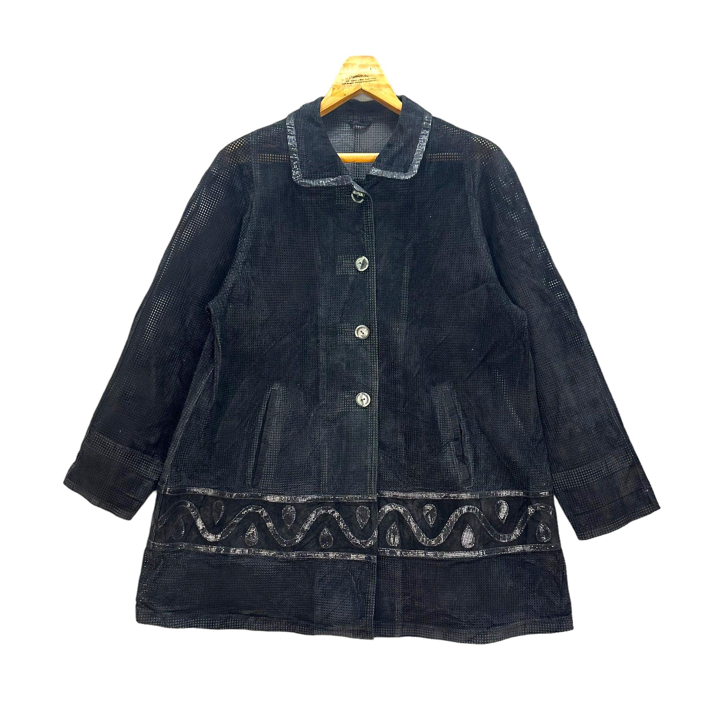 Japanese Brand TALK TO BY TOKYO FUR FULLY MESH LEATHER JACKET #7864-185 Size L / US 10 / IT 46 - 1 Thumbnail