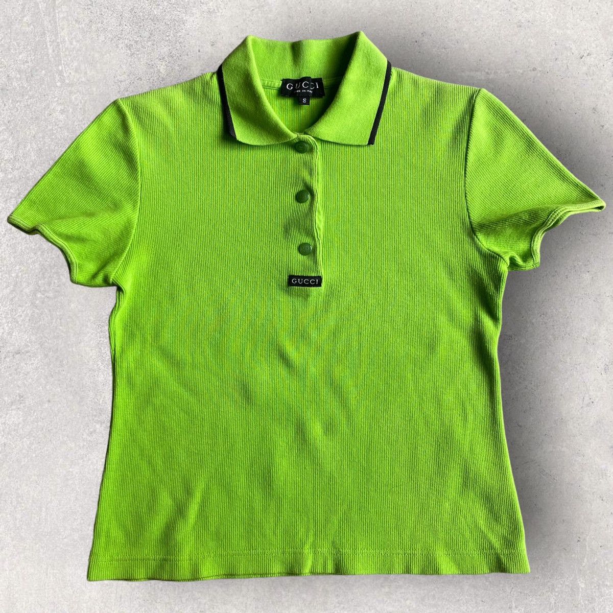Gucci × Tom Ford Vintage 1996 Gucci By Tom Ford Ribbed Polo Shirt Size S / US 4 / IT 40 - 1 Thumbnail