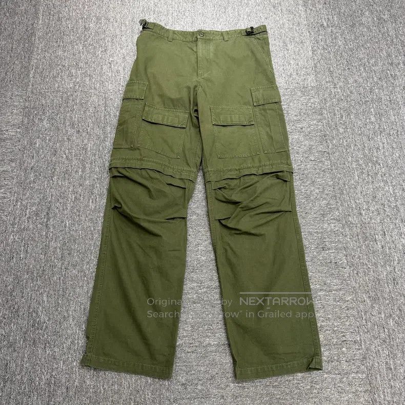 Balenciaga Balenciaga size L Pocket distressed detachable cargo pants Size US 27 - 1 Thumbnail