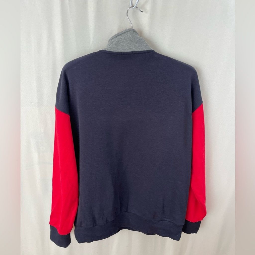 Napapijri Napapijri Bek Colorblock Cotton Kangaroo Pocket Pullover- M Size US M / EU 48-50 / 2 - 7 Thumbnail