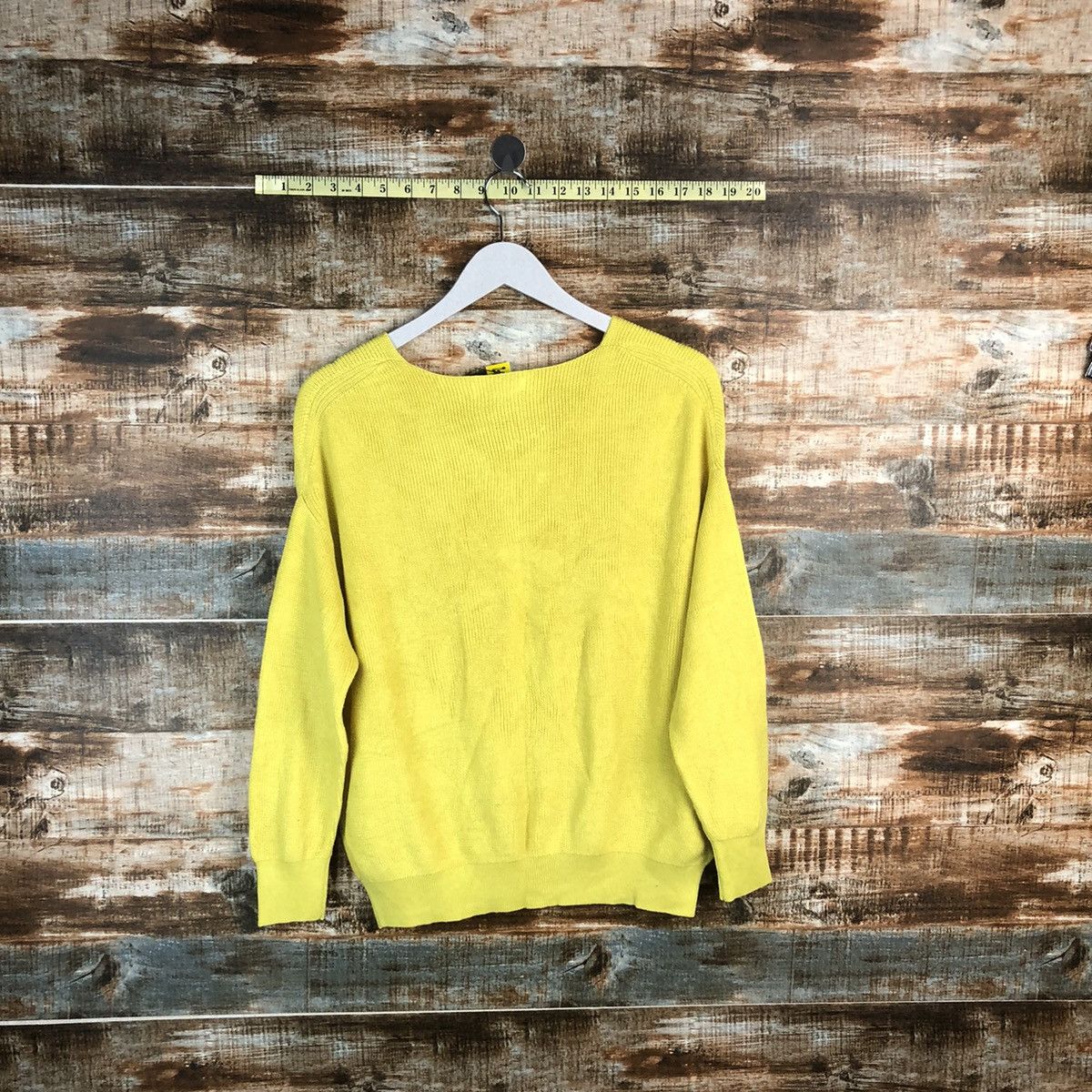 Homespun Knitwear × Japanese Brand American Holic Yellow Knitwear #A1777 Size M / US 6-8 / IT 42-44 - 12 Thumbnail