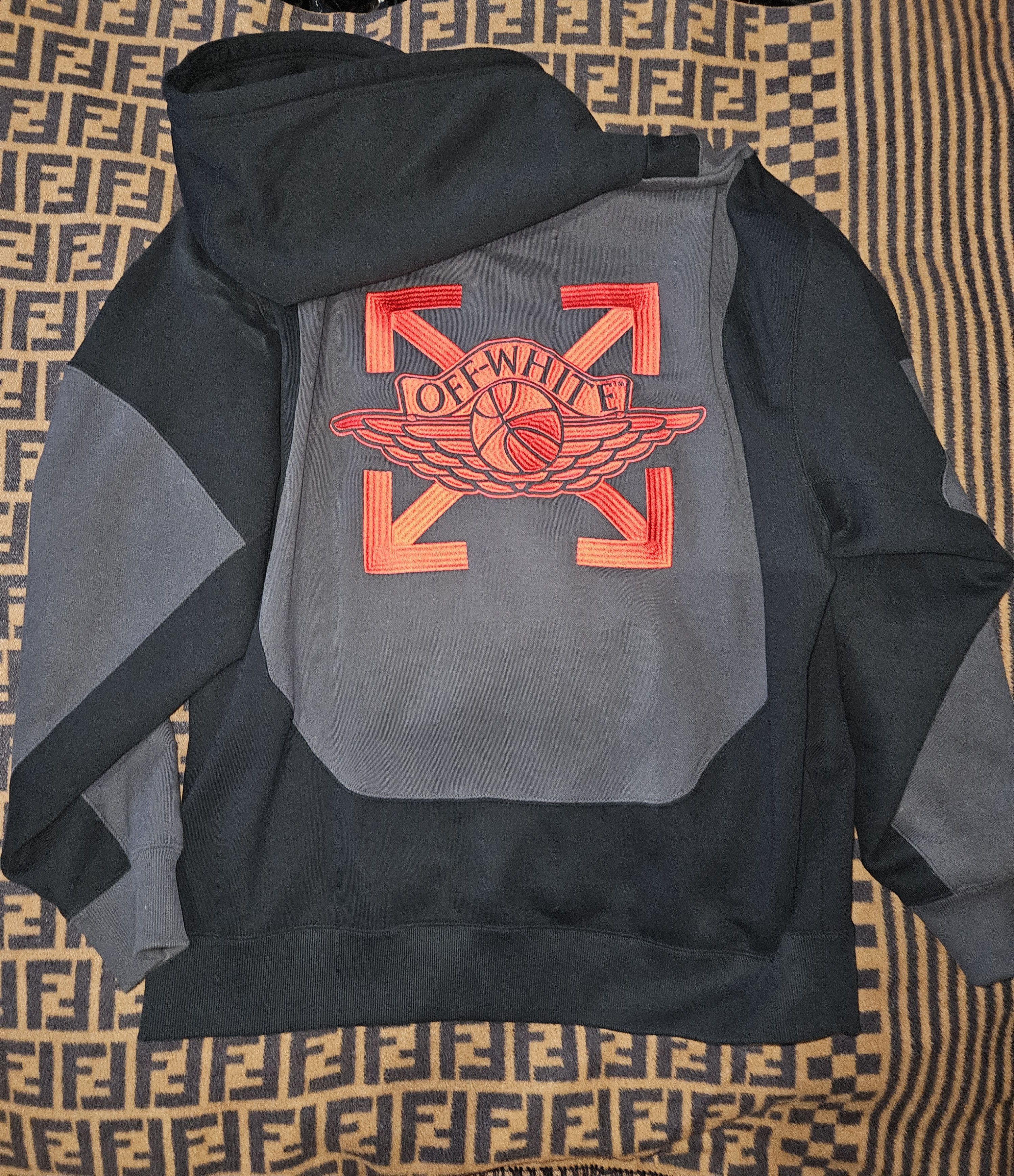image of Jordan Off White Off- White Jordan in Black/Red, Men's (Size XL)