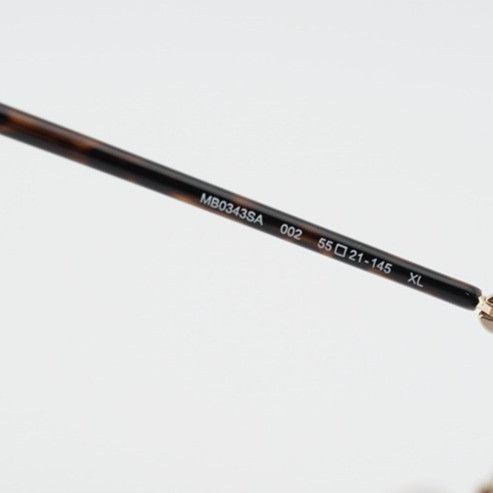 Montblanc Montblanc MB0343SA 002 Sunglasses Gold Round Frame Size ONE SIZE - 10 Thumbnail