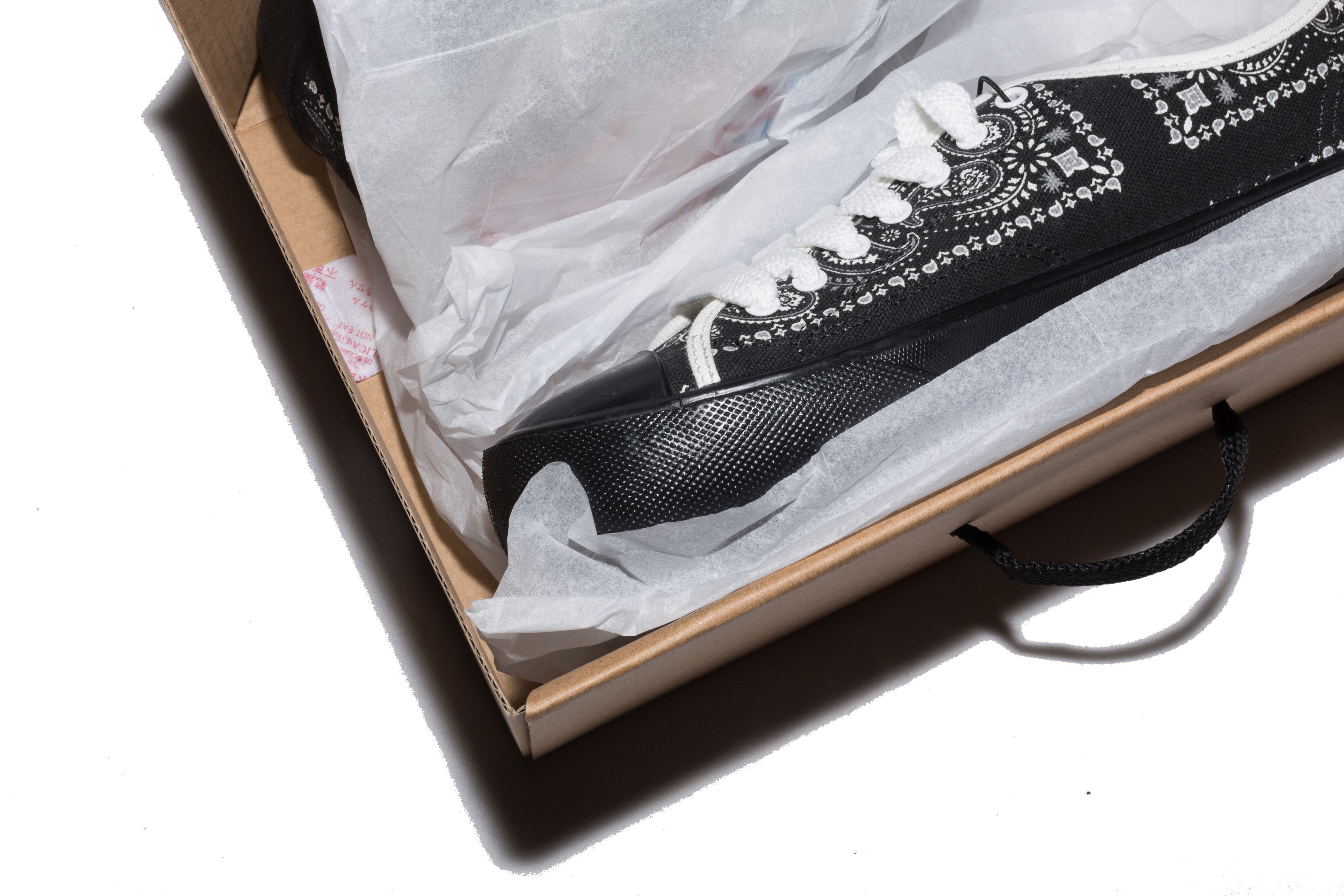 Maison MIHARA YASUHIRO Double Black Paisley Lace Up Court Shoes Size US 8.5 / EU 41-42 - 11 Thumbnail
