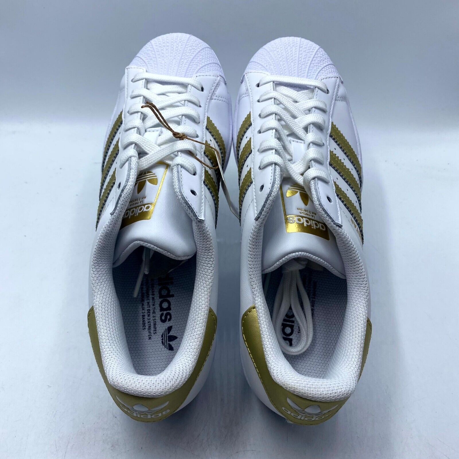 Adidas NEW Adidas Superstar Sneaker White Gold FX7483 Women's Size US 8 / IT 38 - 6 Thumbnail