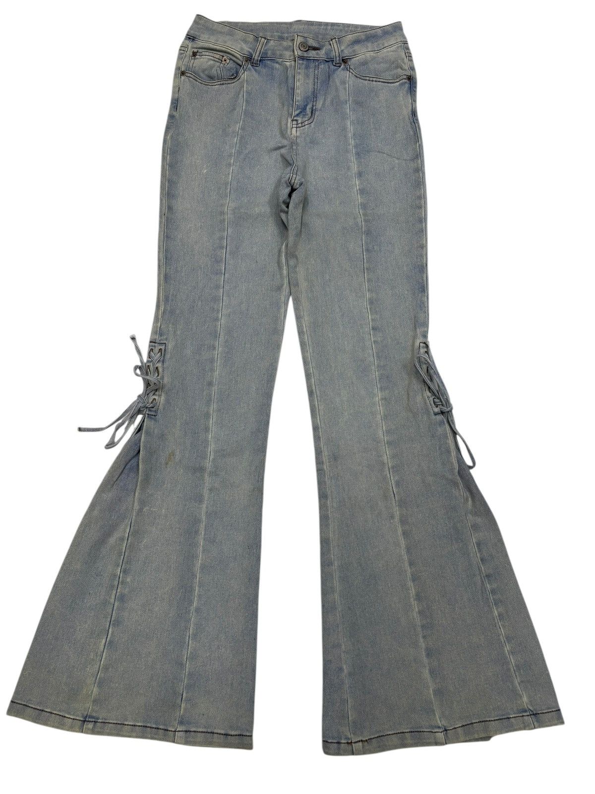Le Grande Bleu (L.G.B.) 💥FLARE JEANS LACE UP IFSIXWASNINE LGB STYLE JEANS Size US 26 / EU 42 - 9 Thumbnail