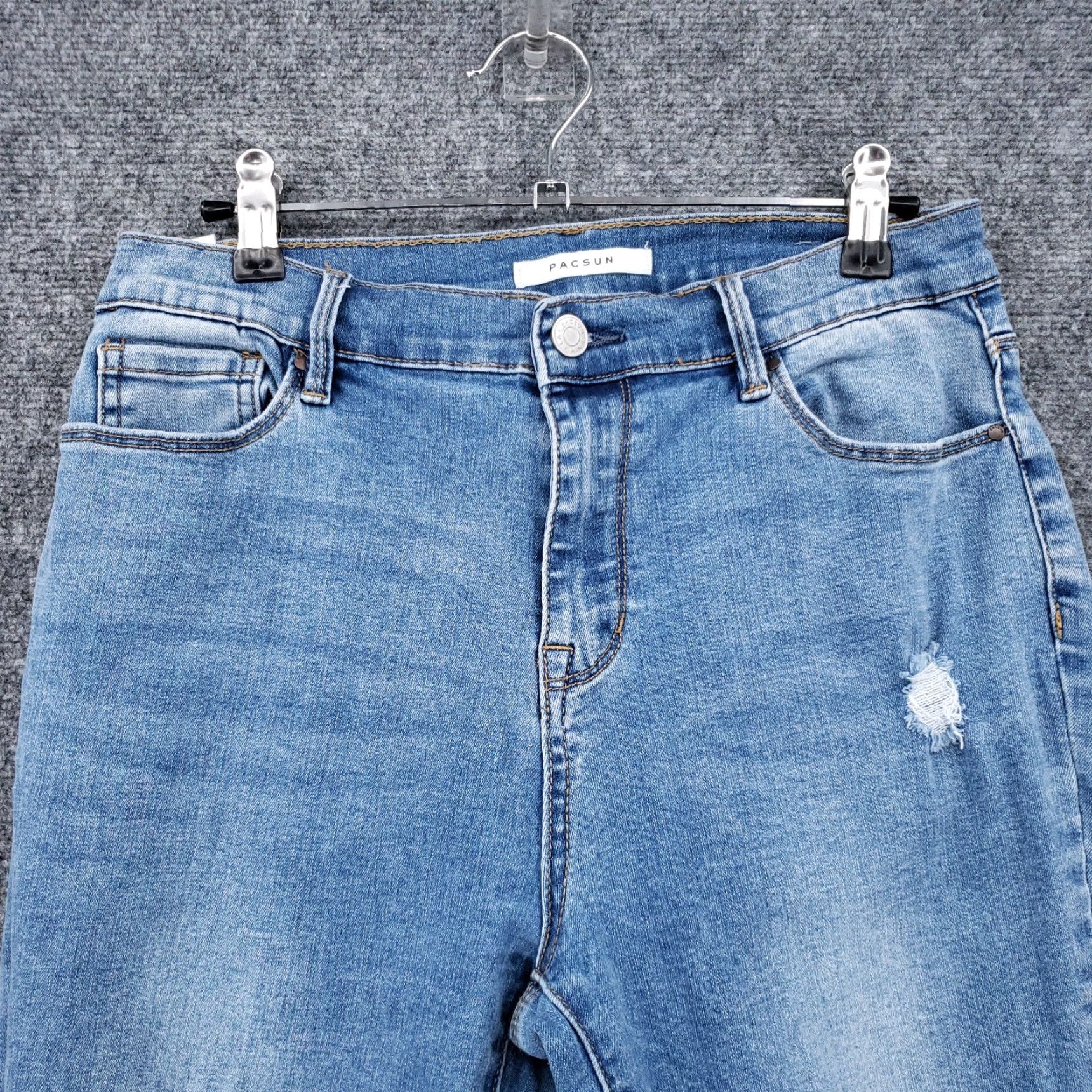 Pacsun Pacsun Jeans Womens 28 High Rise Jegging Distressed Light Wash Blue Denim Size 28" / US 6 / IT 42 - 3 Thumbnail