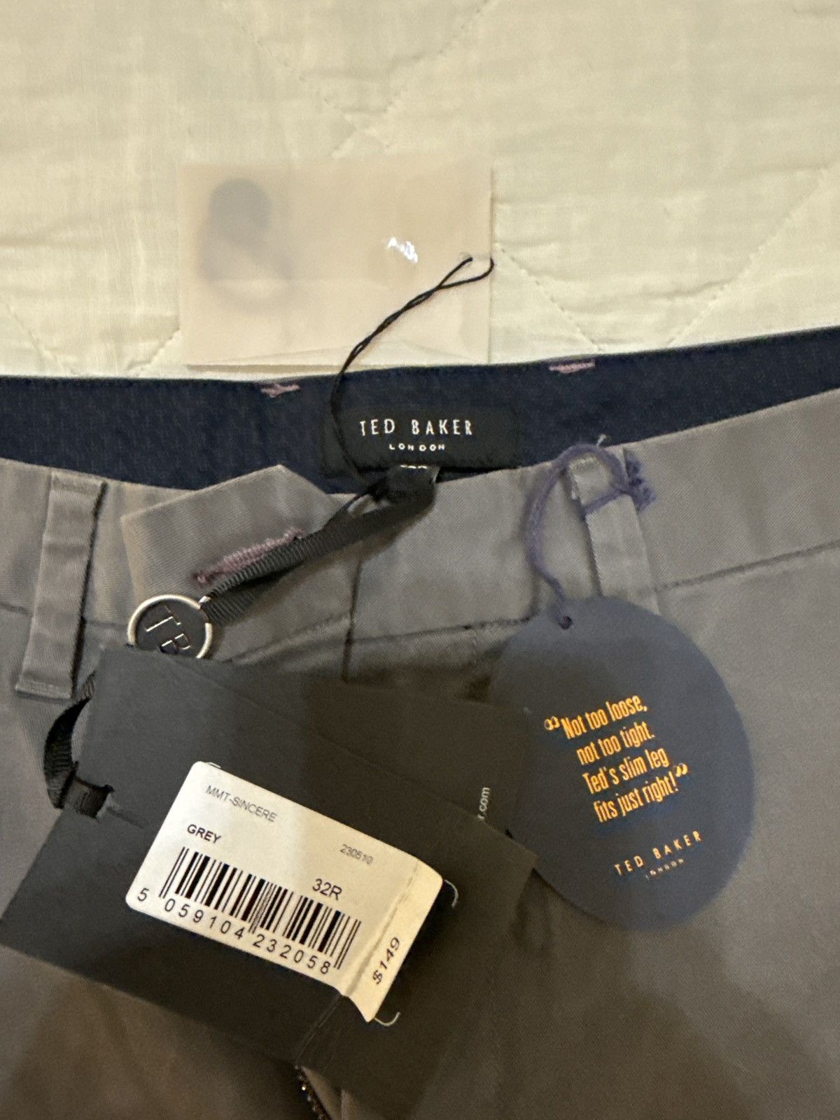 Ted Baker Ted Baker Grey Pants 32R BRAND NEW Size US 32 / EU 48 - 3 Thumbnail