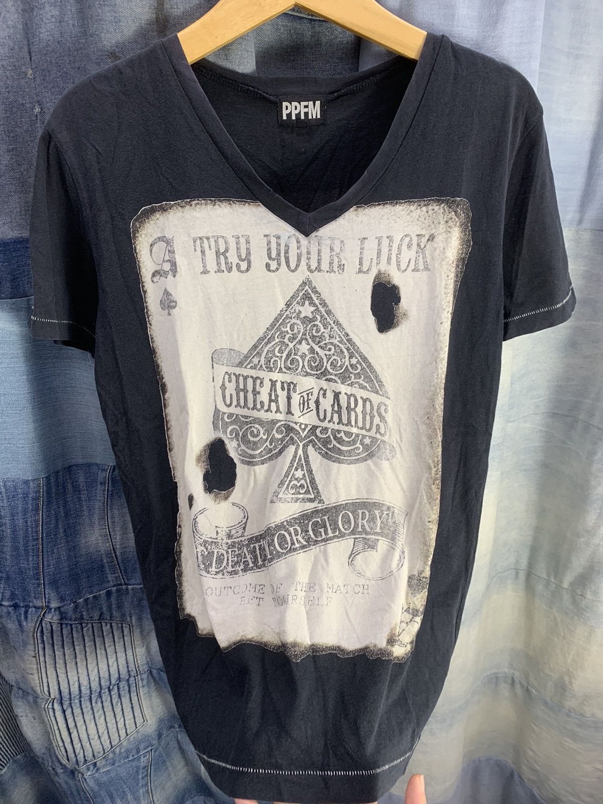 If Six Was Nine × Japanese Brand × PPFM Vintage PPFM DEATH OR GLORY punks spade Size US M / EU 48-50 / 2 - 5 Thumbnail