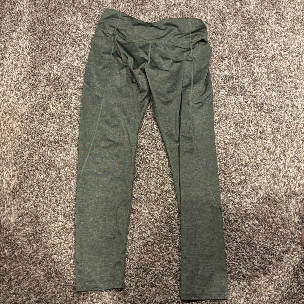 Tek Gear Tek Gear Olive Leggings Size 38" / US 16 / IT 52 - 1 Thumbnail