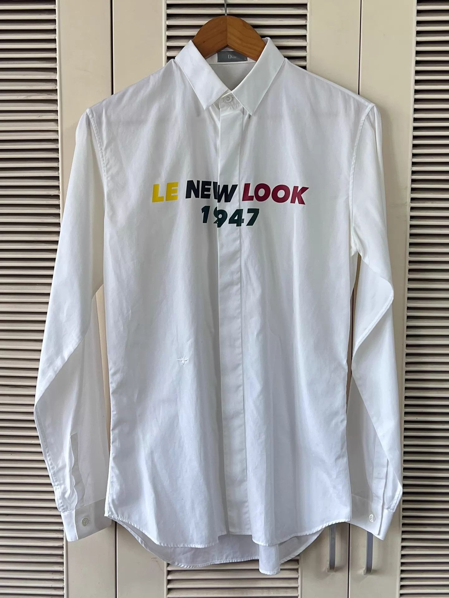 Dior Dior 1947 LE NEW LOOK Letter Print Long Sleeve Shirt Size US XS / EU 42 / 0 - 1 Thumbnail