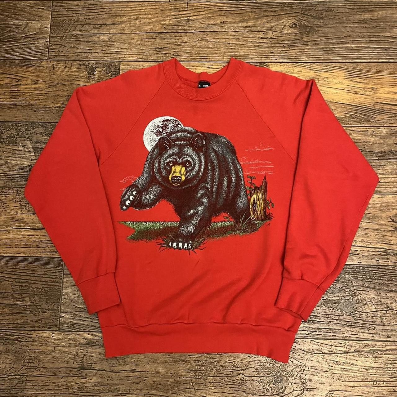 Other Vintage 80’s Grizzly Bear Sweater Size US L / EU 52-54 / 3 - 1 Thumbnail