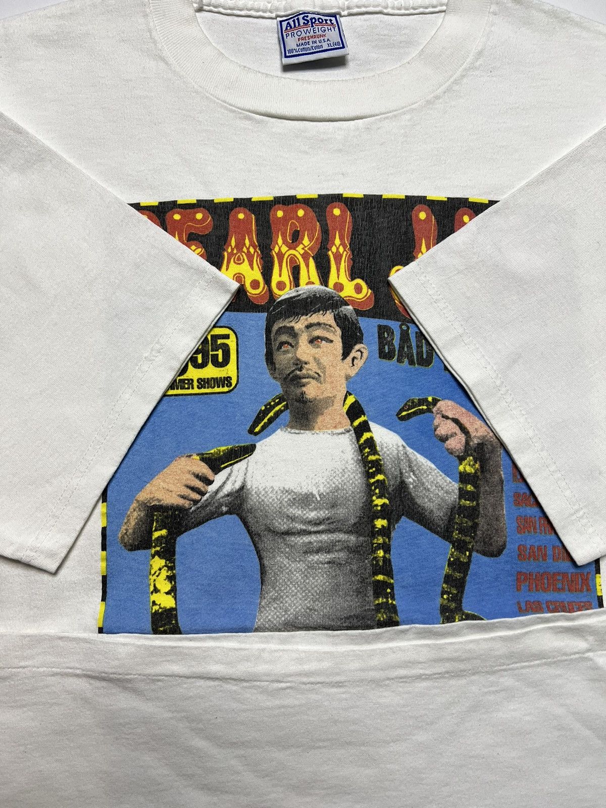 Band Tees × Vintage Very Rare Vintage 90s Pearl Jam 1995 Tour T-Shirt Size US XL / EU 56 / 4 - 6 Thumbnail
