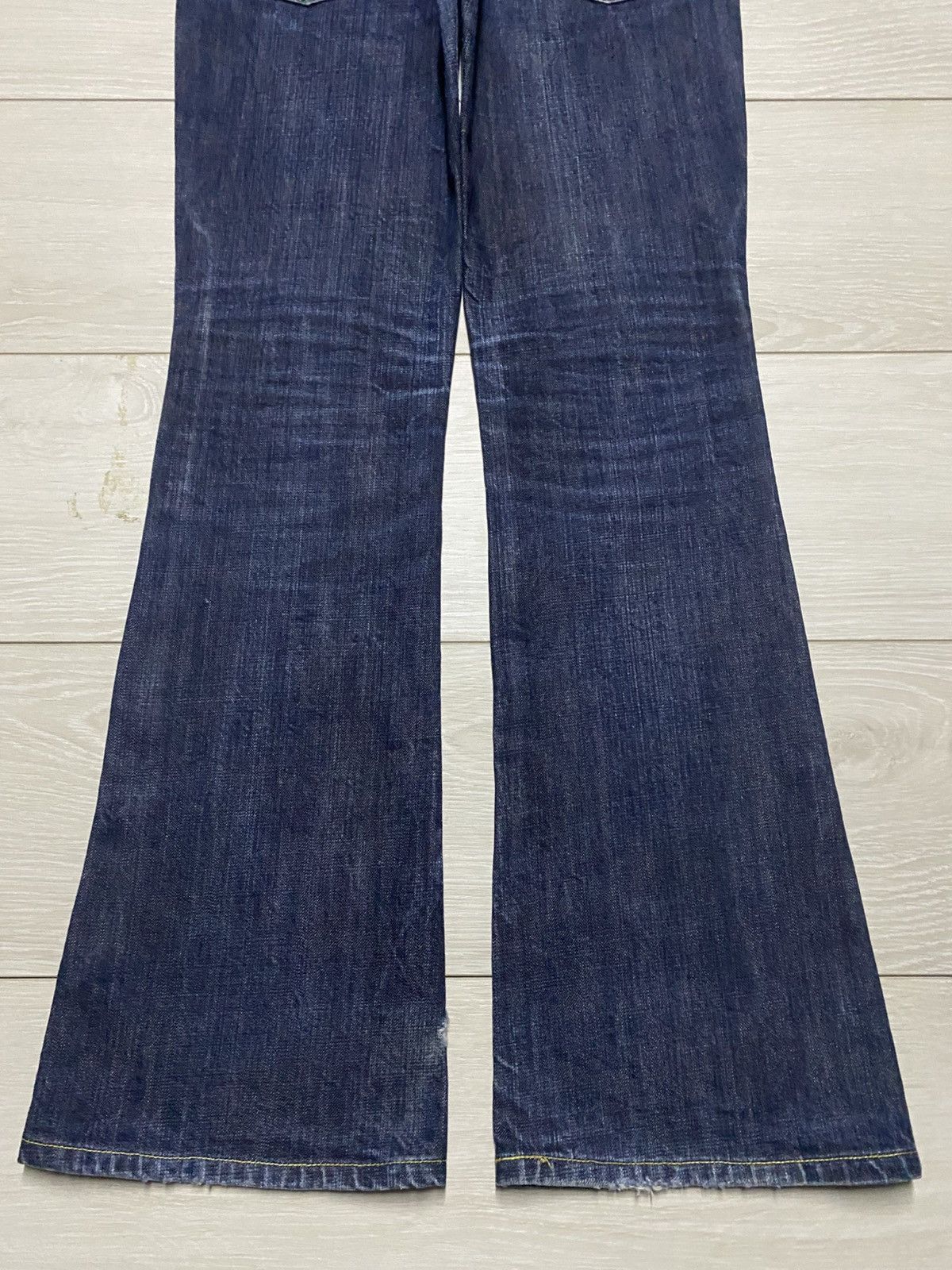 Burgus Plus Vintage Japan Brand Burgus Plus Blue Wash Flare Jeans Size US 29 - 7 Thumbnail