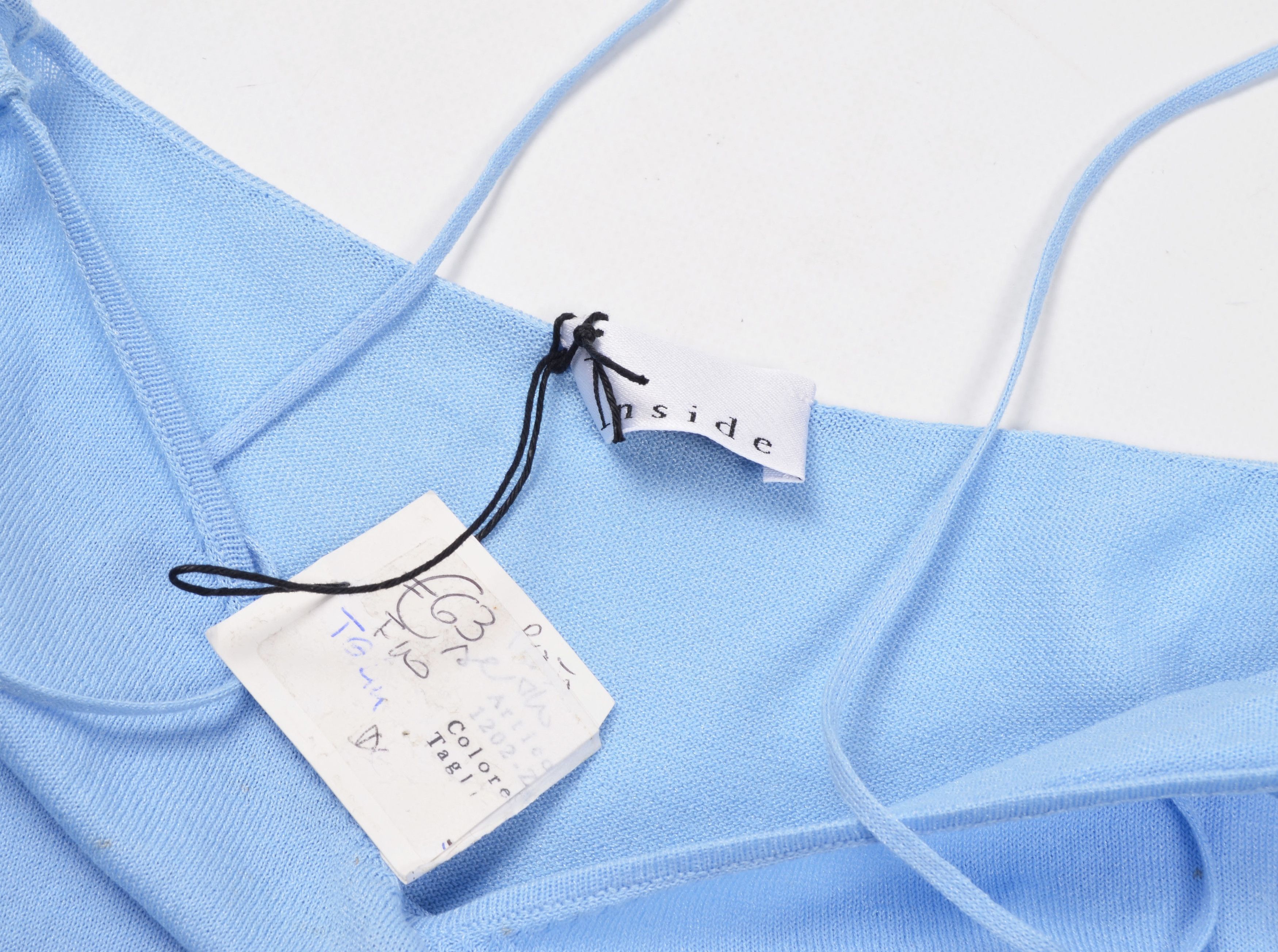 Vintage Vintage Inside Baby Blue Cropped Long Sleeve Y2K Top Size S / US 4 / IT 40 - 8 Thumbnail