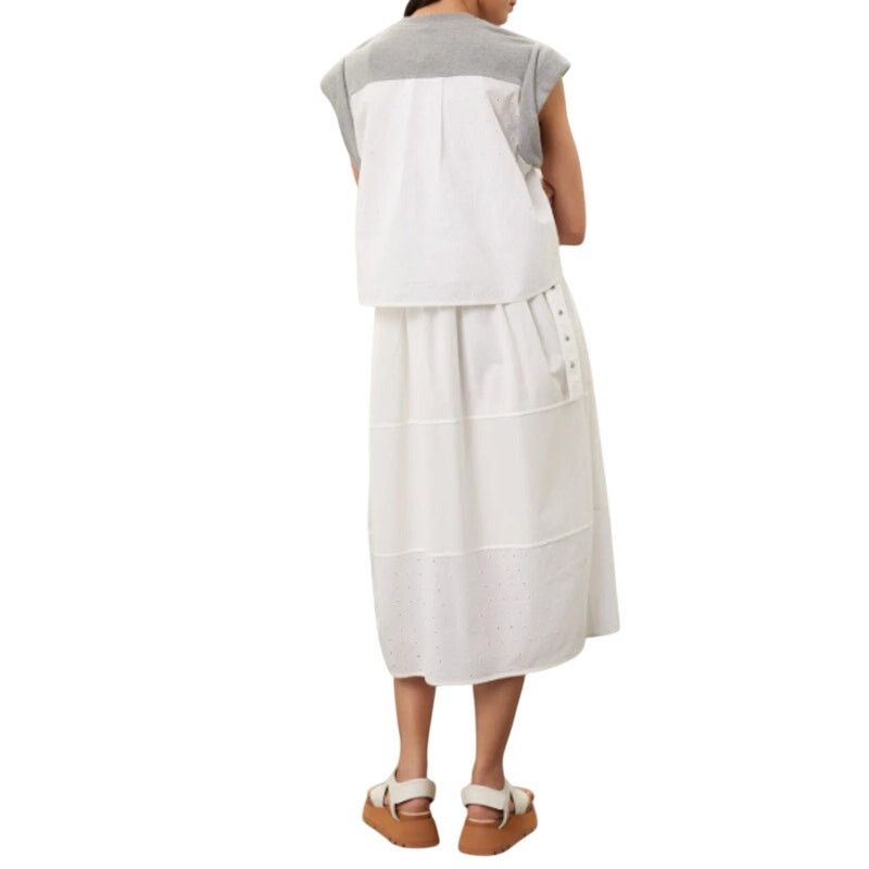 3.1 Phillip Lim 3.1 Phillip Lim Combo Tiered Sweatshirt Midi Dress, Size M Size M / US 6-8 / IT 42-44 - 3 Thumbnail