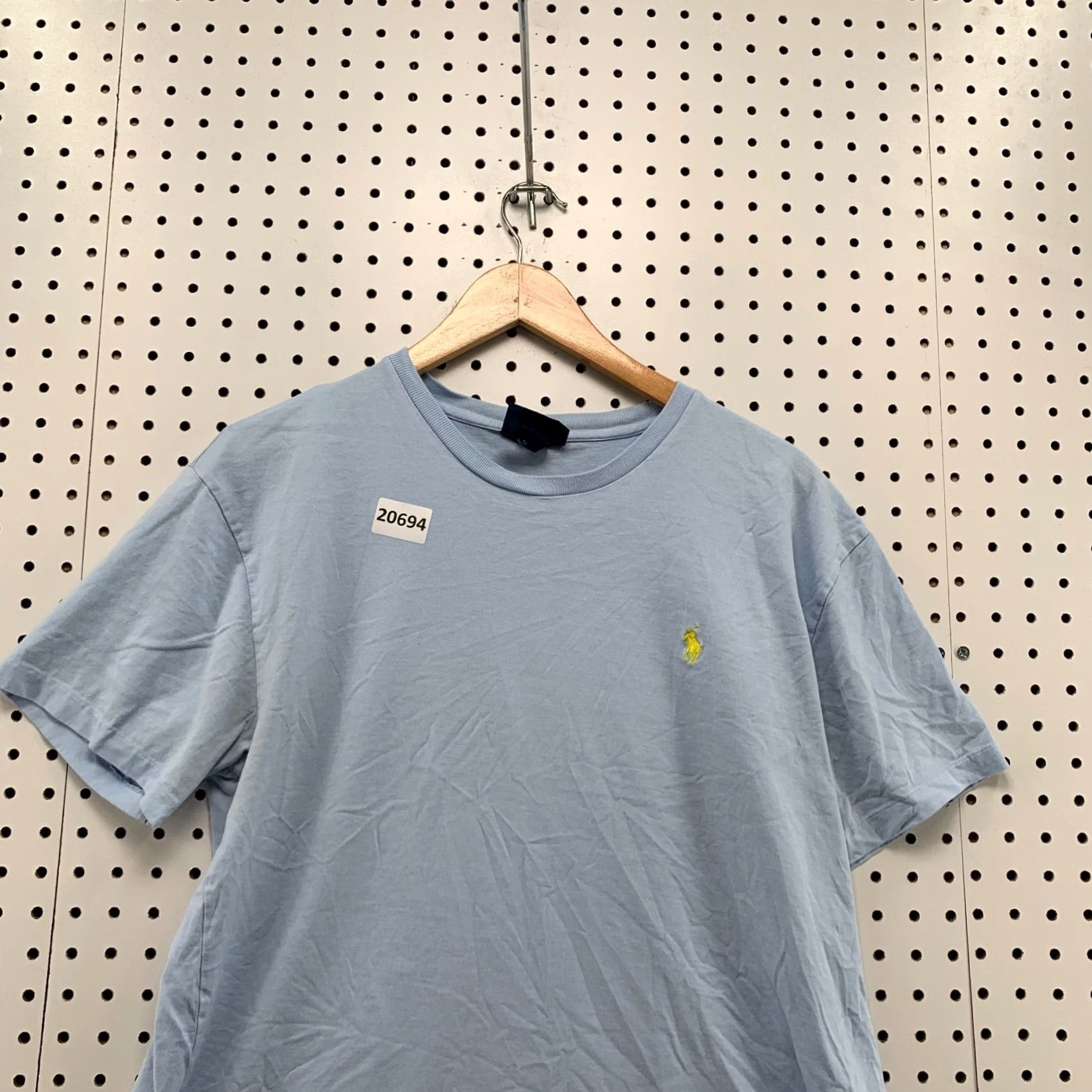 Polo Ralph Lauren Polo Ralph Lauren Shirt Mens Medium Blue Yellow Pony Short Sleeve Crew Neck Cotton, Regular Fit Size US M / EU 48-50 / 2 - 5 Thumbnail