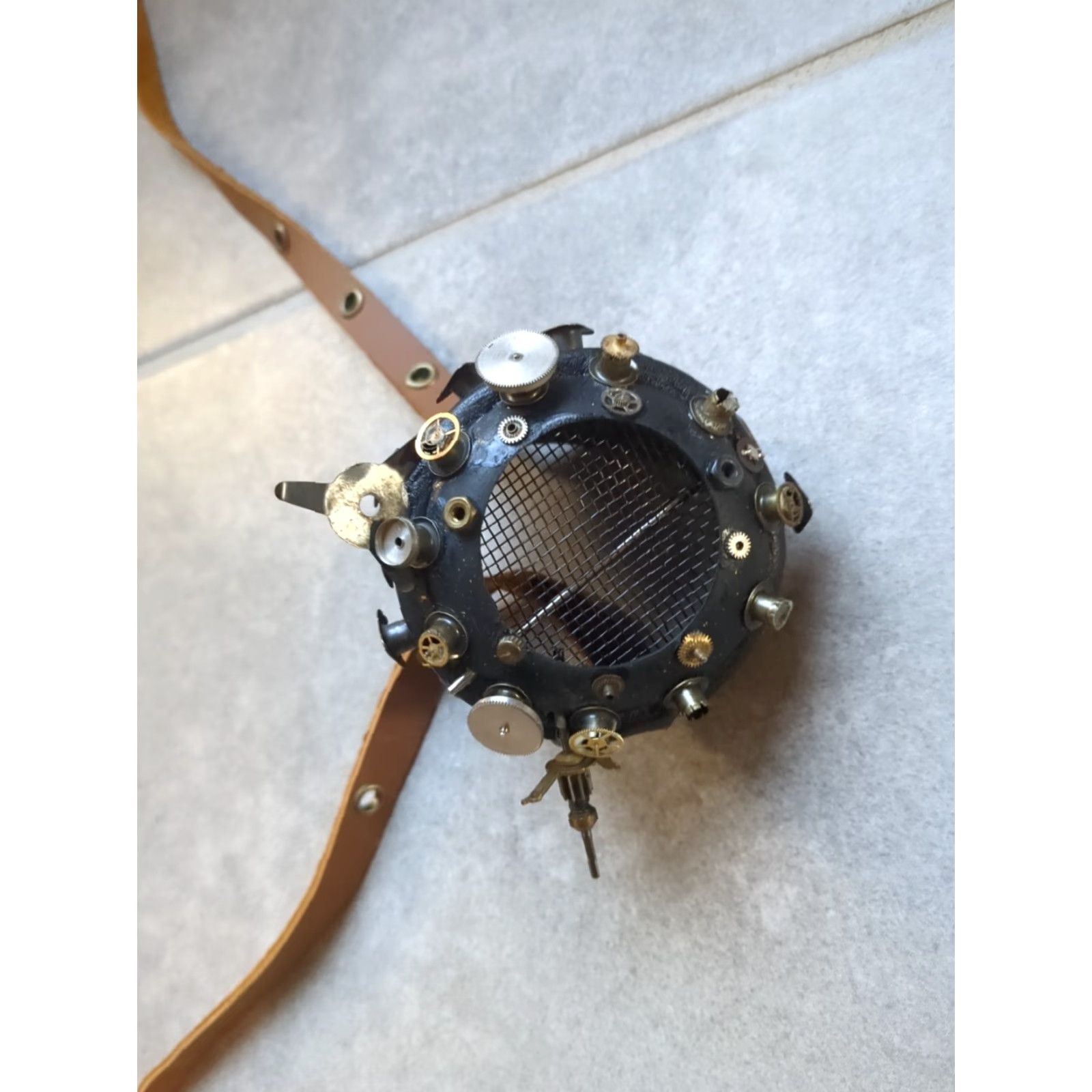Vintage Halloween Steampunk Buccaneer Eye Patch Pirate Costume Skeleton Head Skull Size ONE SIZE - 7 Thumbnail