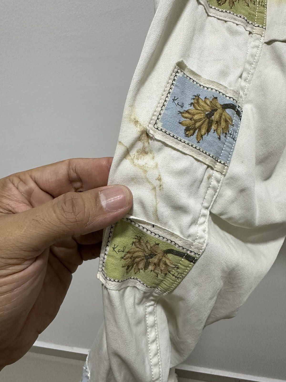 If Six Was Nine × Japanese Brand × Karl Helmut Vintage Karl Helmut Bomber Jacket Patch Flower Design Size US L / EU 52-54 / 3 - 8 Thumbnail