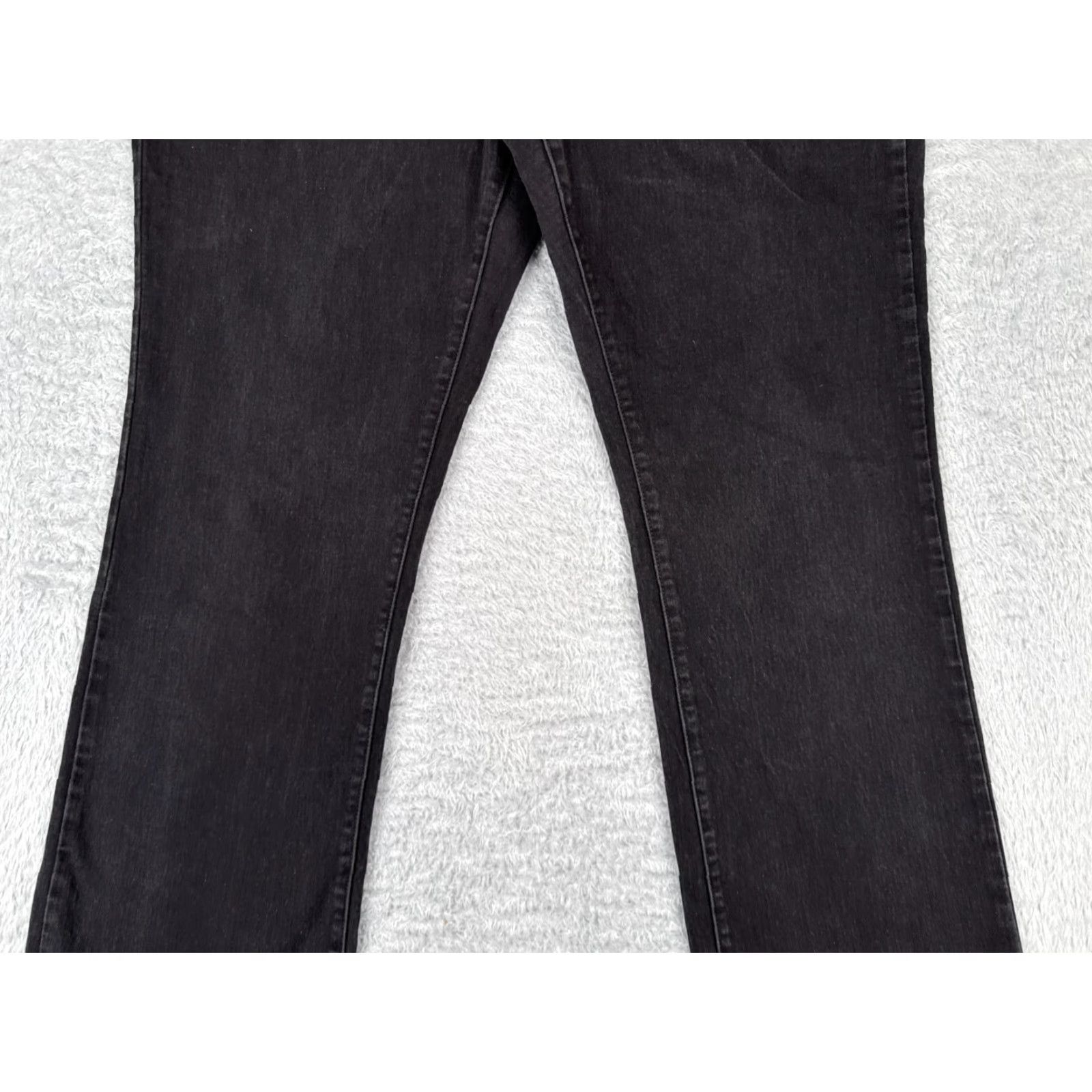 Vintage No Boundaries Jeans Juniors 15 Black Denim Bootcut Mid Rise Cotton Blend 33x30 Women's Jeans Cowboy Southwestern American 90s? Size 36" / US 14 / IT 50 - 3 Thumbnail