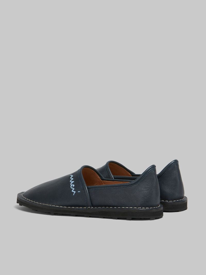 Marni o1w1db10426 Slip On Loafer in Navy Blue Size US 12 / EU 45 - 3 Thumbnail