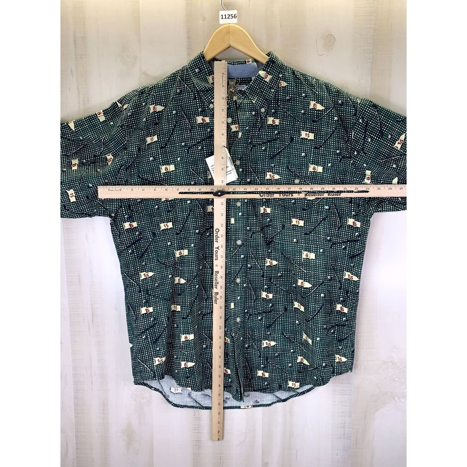 Bugle Boy VINTAGE Bugle Boy All Over Golf Print Cotton Short Sleeve Button Up Mens NWT Size US 33 - 6 Thumbnail