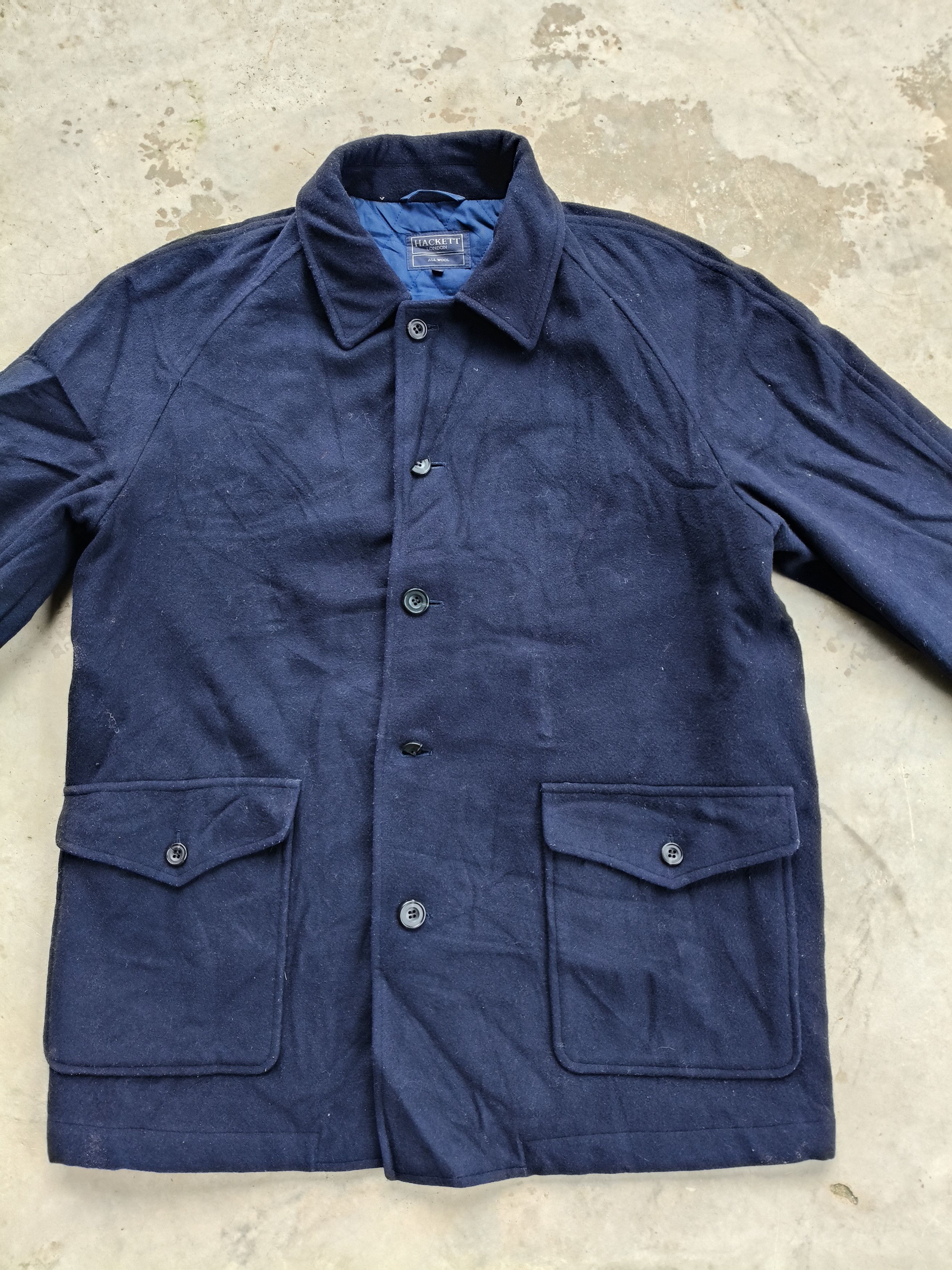 Hackett × Vintage Vintage Hackett Button Wool Jacket Size US L / EU 52-54 / 3 - 5 Thumbnail