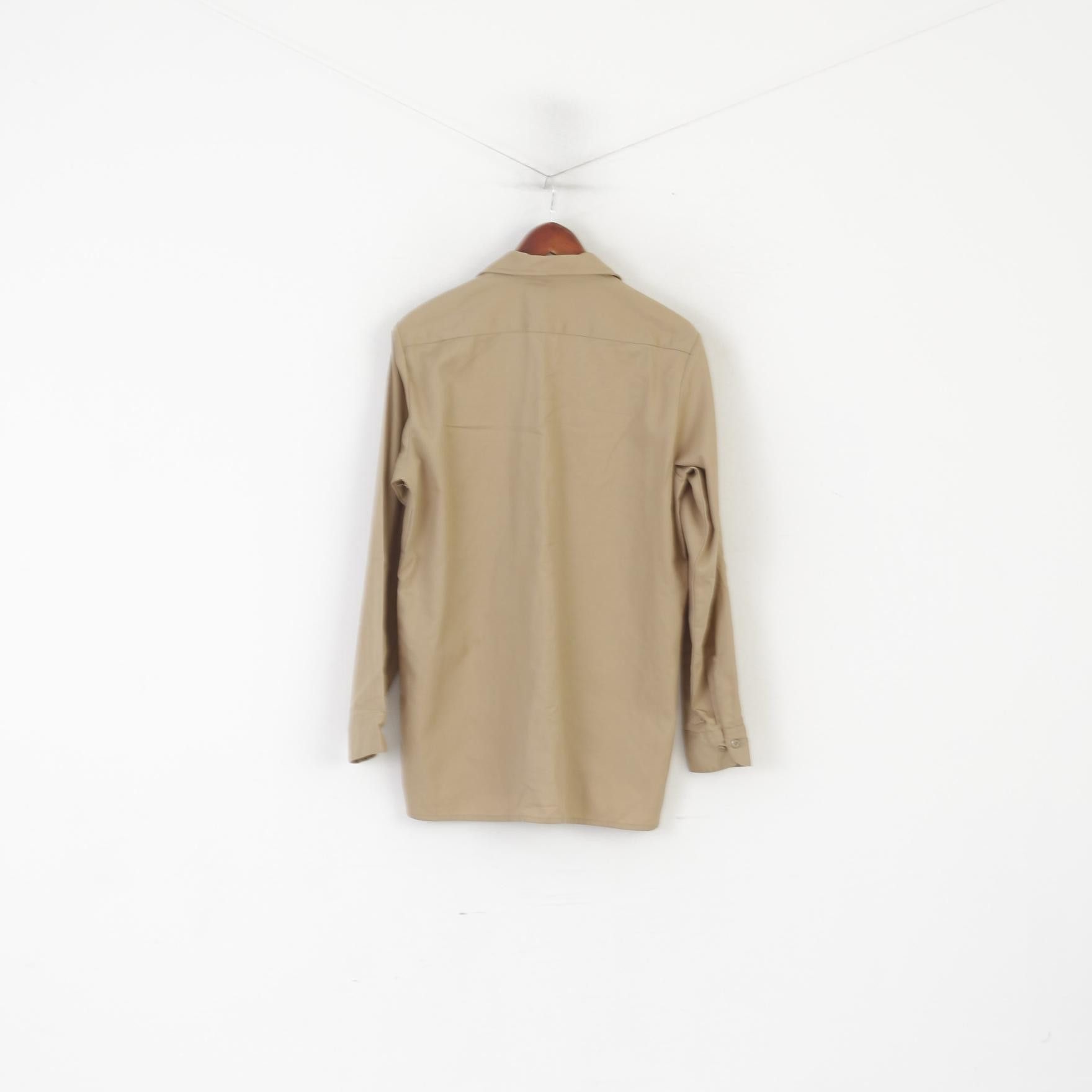 Dickies Dickies Men 34/35 M Casual Shirt Brown Cotton 8128 Size US M / EU 48-50 / 2 - 8 Thumbnail