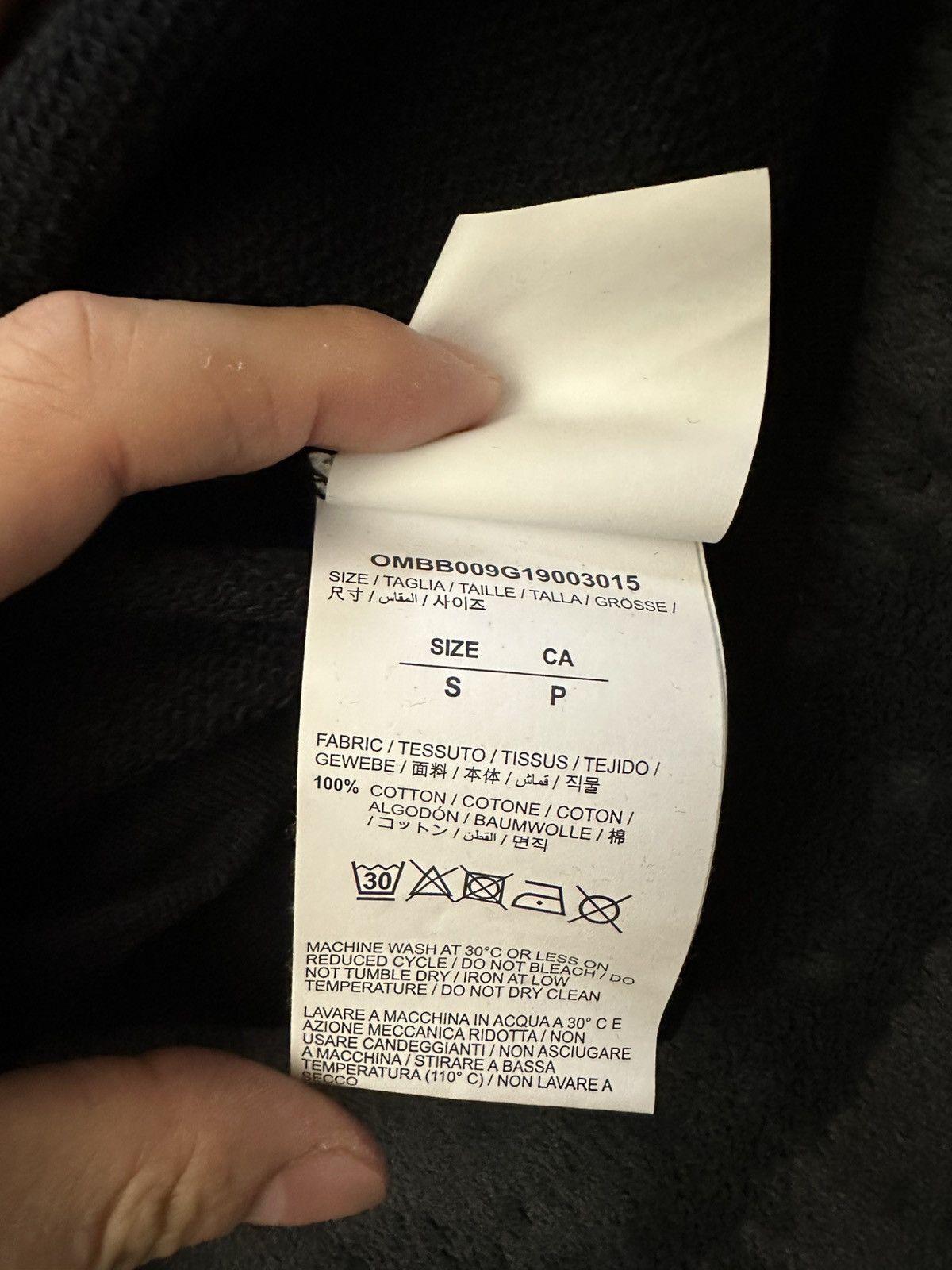 Off-White Off white black hoodie Size US S / EU 44-46 / 1 - 5 Thumbnail