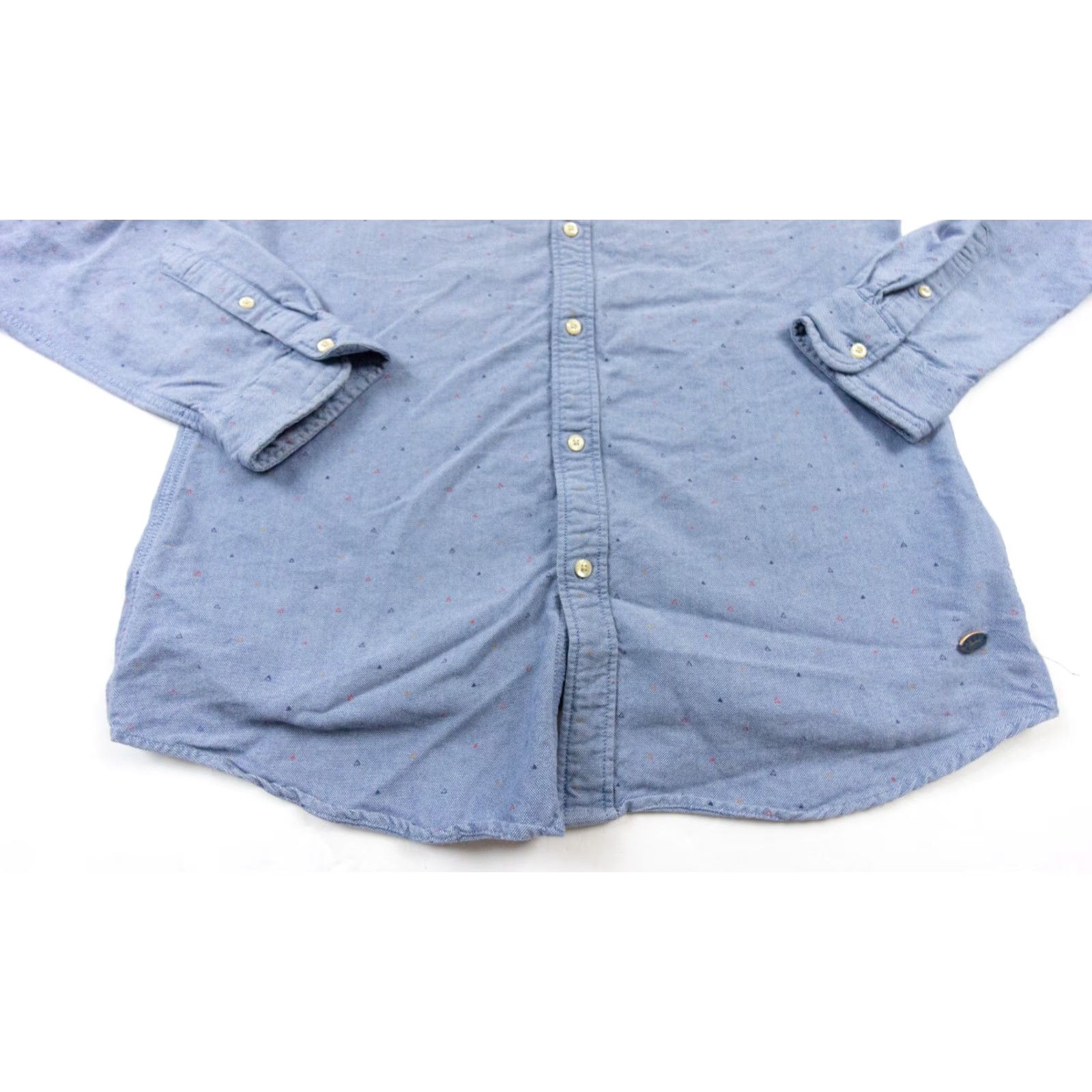 Scotch & Soda VINTAGE Scotch & Soda Men's Oxford Shirt Long Sleeve Casual Business Formal Wedding Blue Large Size US L / EU 52-54 / 3 - 3 Thumbnail