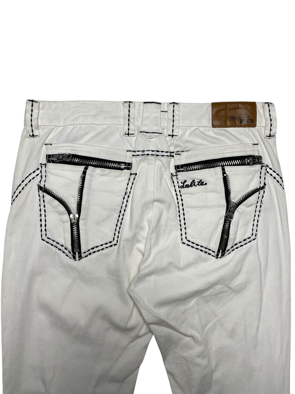 20471120 2000’s Lolita - Rear Zip Pocket Punk Style Pants Size US 32 / EU 48 - 13 Thumbnail