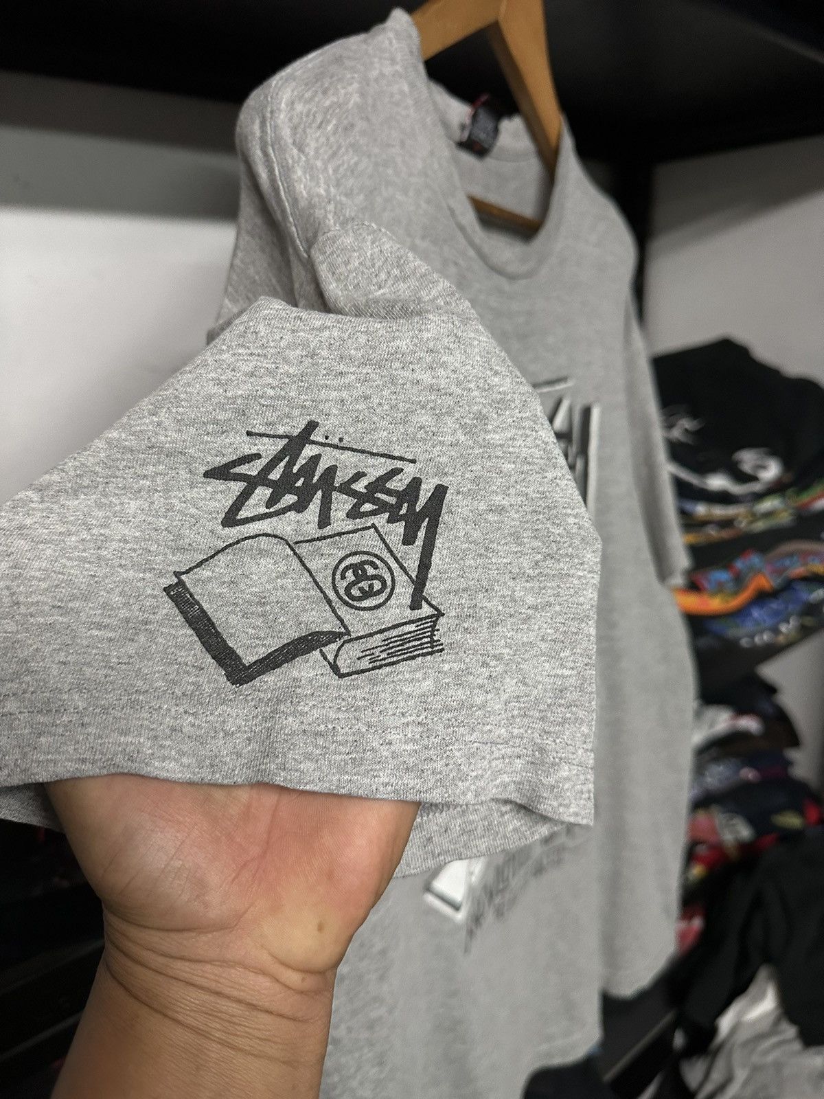 Stussy × Vintage Vintage Stussy Knowledge Is King Distressed Tee Size US XL / EU 56 / 4 - 5 Thumbnail