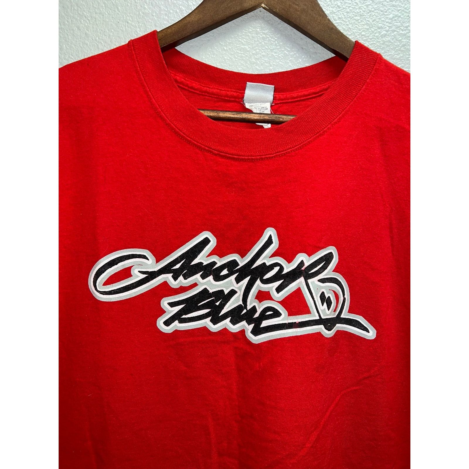 Anchor Blue Vintage Anchor Blue Brand Shirt Red Graphic Logo USA 2XL XXL Size US XXL / EU 58 / 5 - 2 Thumbnail