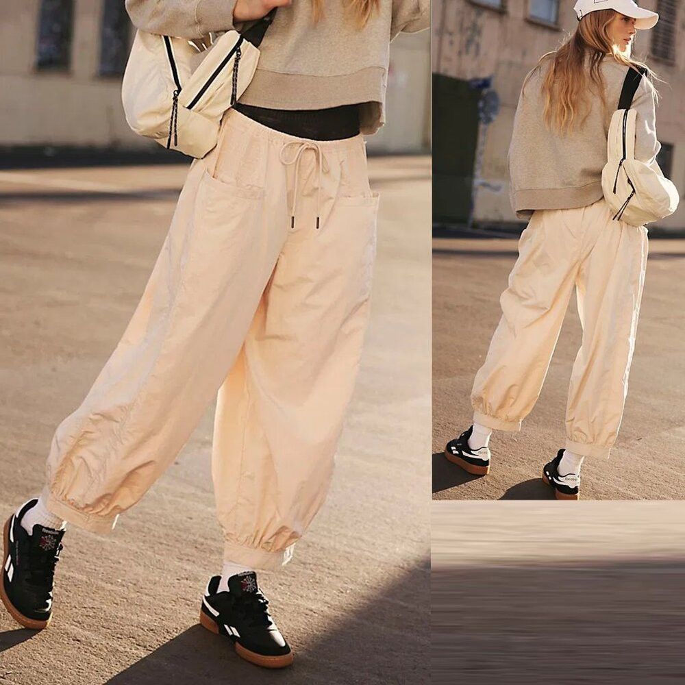 Free People NWT New $128 Free People Movement Taupe Sweet Life Pants Si Size 38" / US 16 / IT 52 - 1 Thumbnail