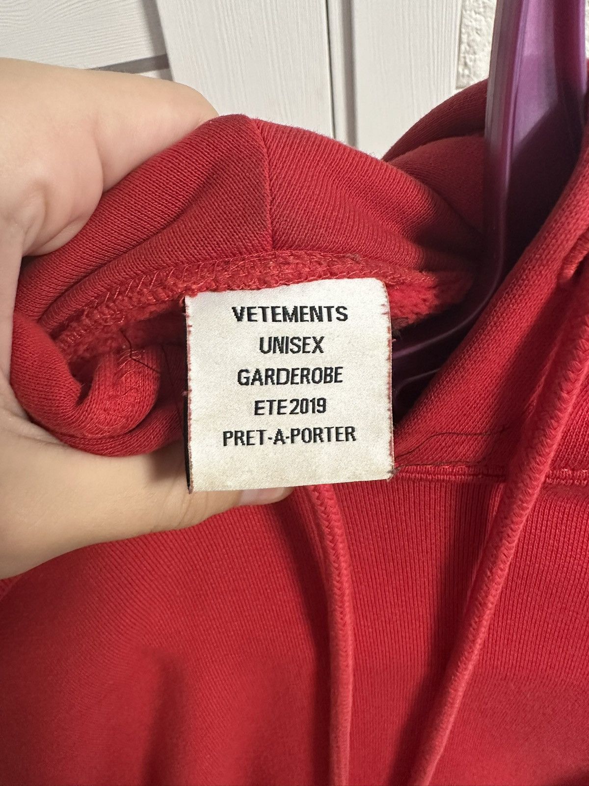 Vetements Vetements SS19 red secret society hoodie Size US S / EU 44-46 / 1 - 3 Thumbnail