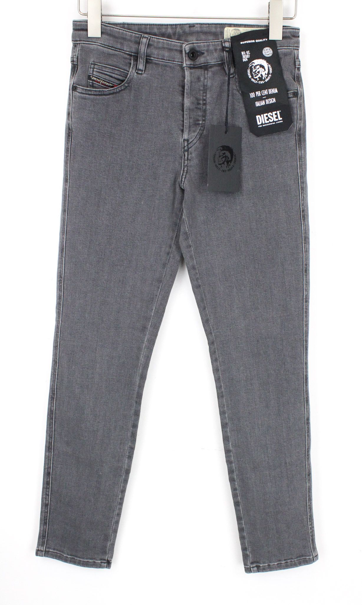 Diesel BABHILA 0890S W26/L32 Grey Stretch Jeans 70528 Size 26" / US 2 / IT 38 - 2 Thumbnail