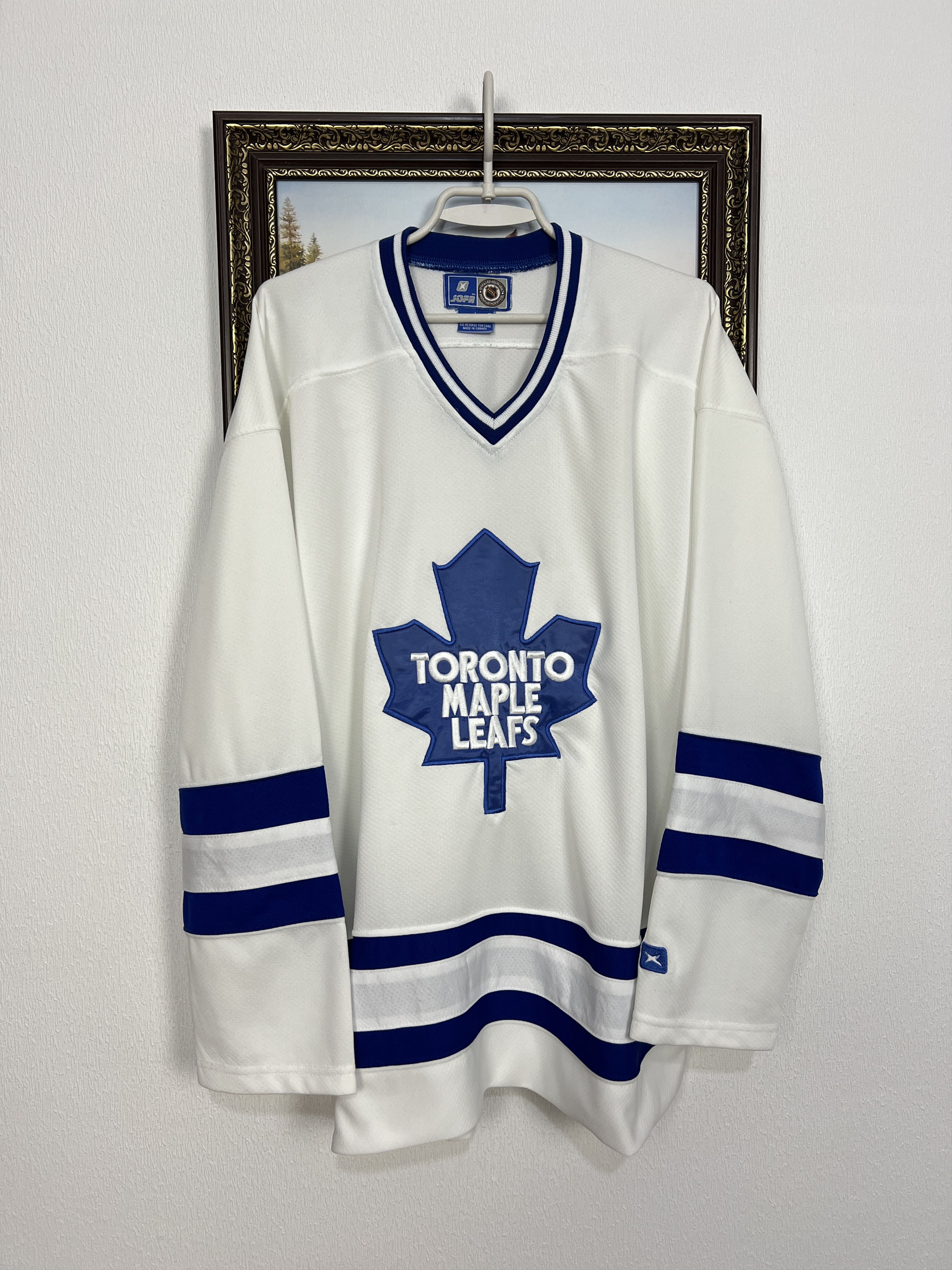Vintage JOFA Toronto Maple Leafs Canada Ice Hockey Jersey Trikot Size US L / EU 52-54 / 3 - 1 Thumbnail