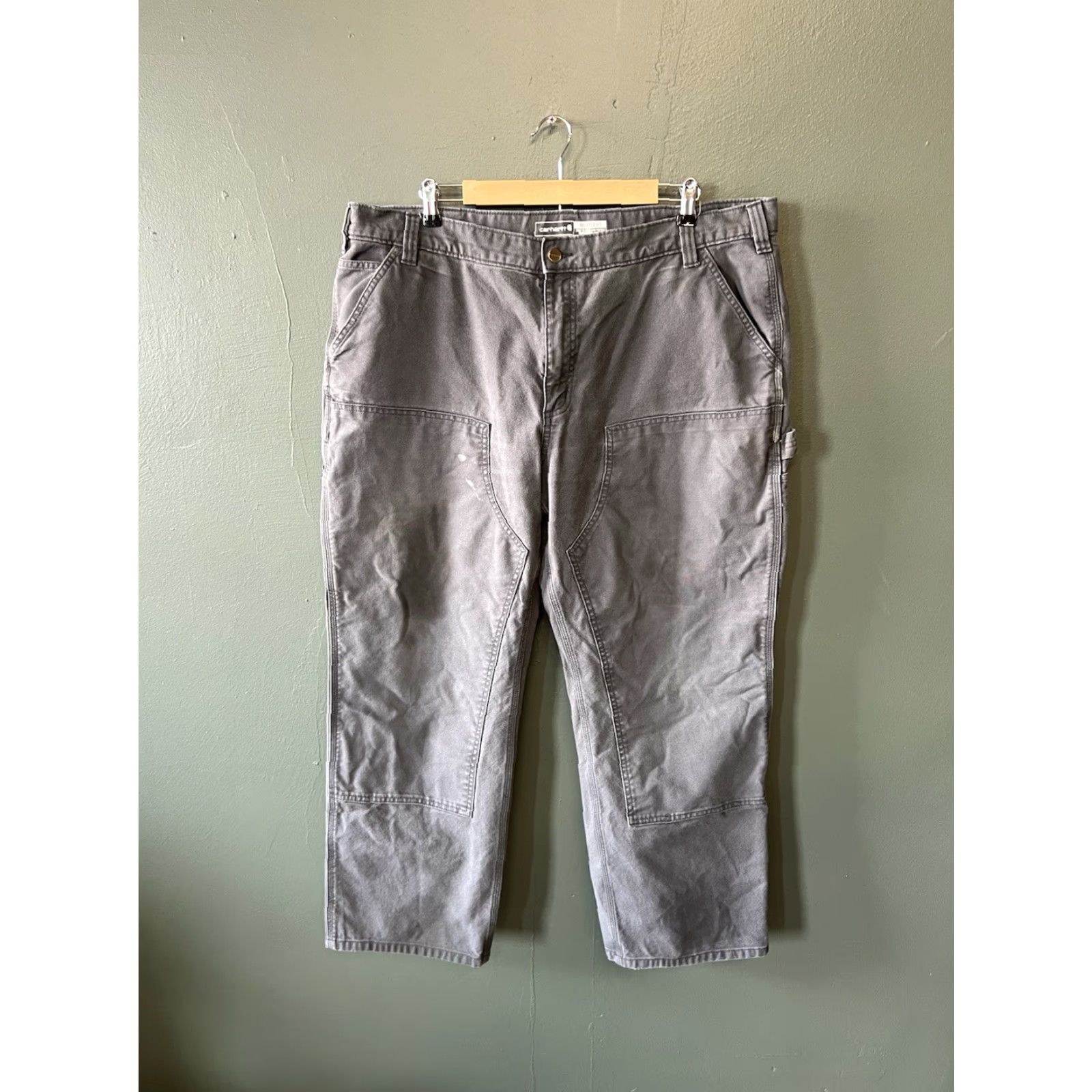 Carhartt VINTAGE Carhartt Mens Gray Carpenter Pants Regular Size 44 30 Inseam Mens Size US 44 / EU 60 - 2 Thumbnail
