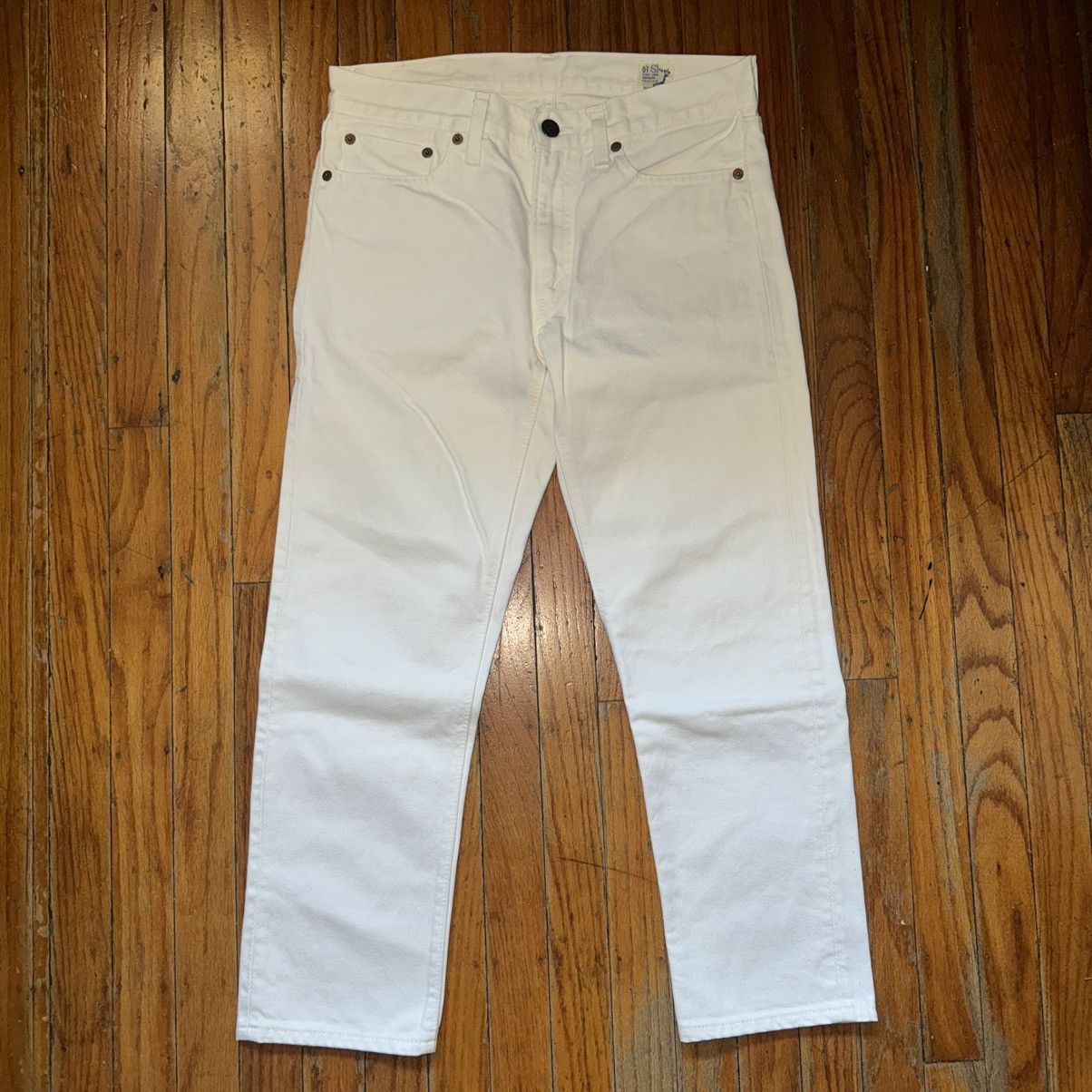 Japanese Brand × Orslow OrSlow White Straight Leg Workwear Pants Painter 29 x 24 Size 29" - 3 Thumbnail
