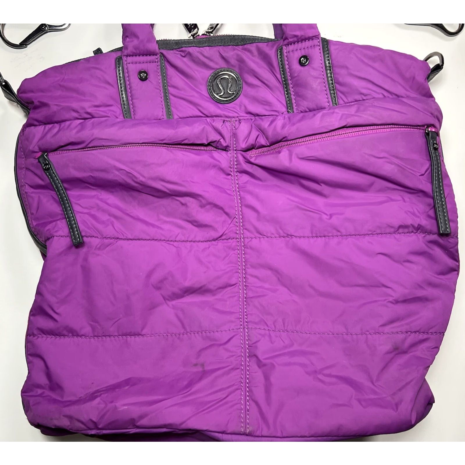 Lululemon Lululemon Bon Voyage Duffel Bag Purple Large Travel Size ONE SIZE - 3 Thumbnail