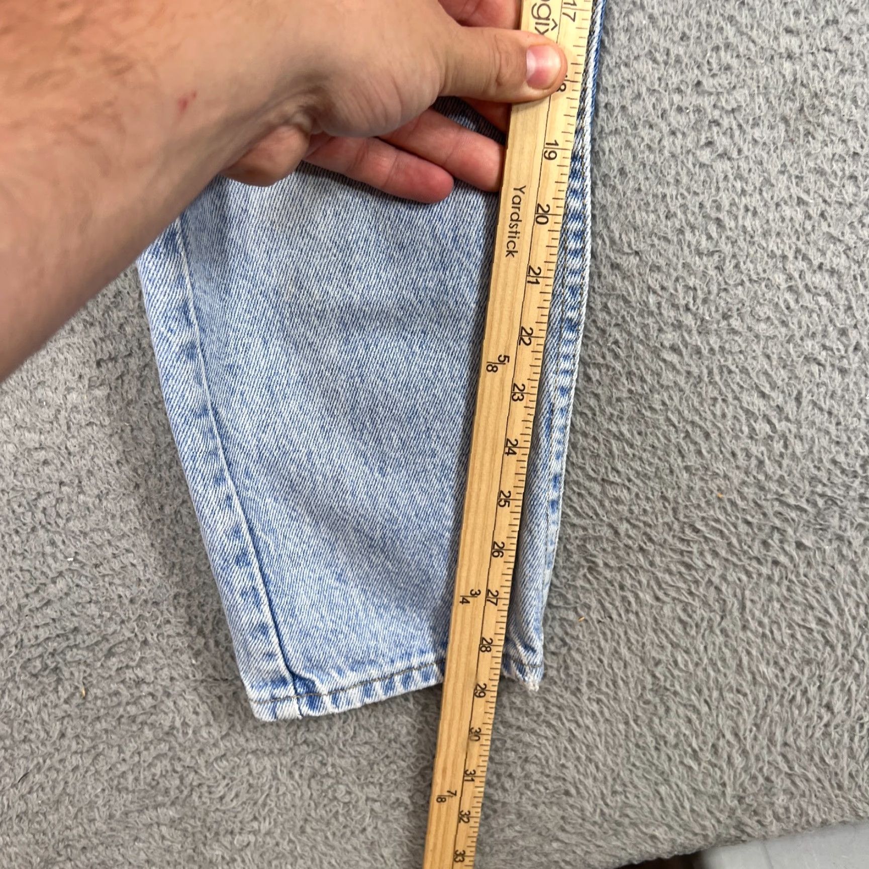 Lee VINTAGE Lee Jeans Unisex Adults 27x30 Denim Blue 80s 90s USA Distressed Regular Size 26" / US 2 / IT 38 - 7 Thumbnail