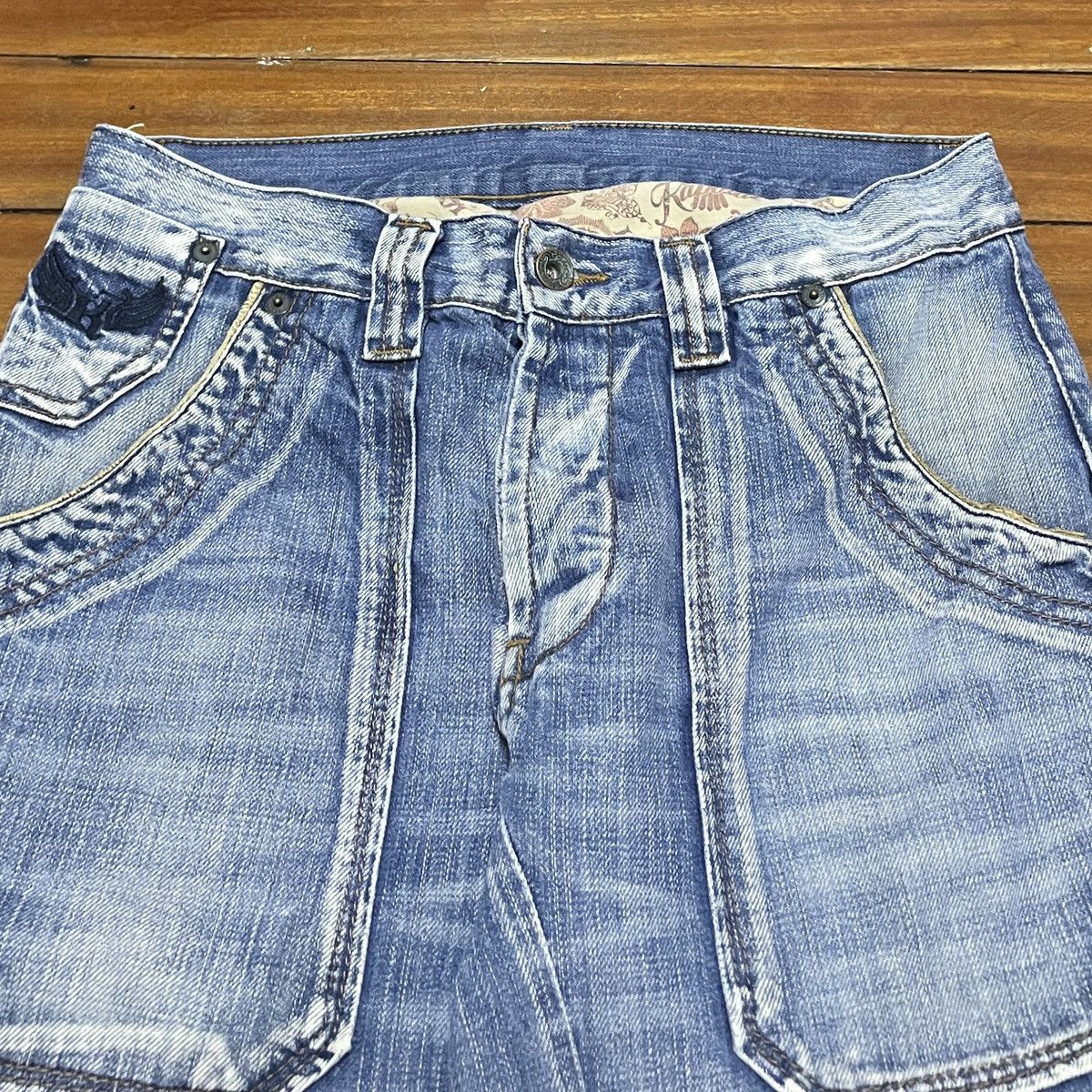 Japanese Brand × Vintage Very Rare Vintage Japanese Brand Karopals Flared Jeans 2000s Size US 28 / EU 44 - 3 Thumbnail