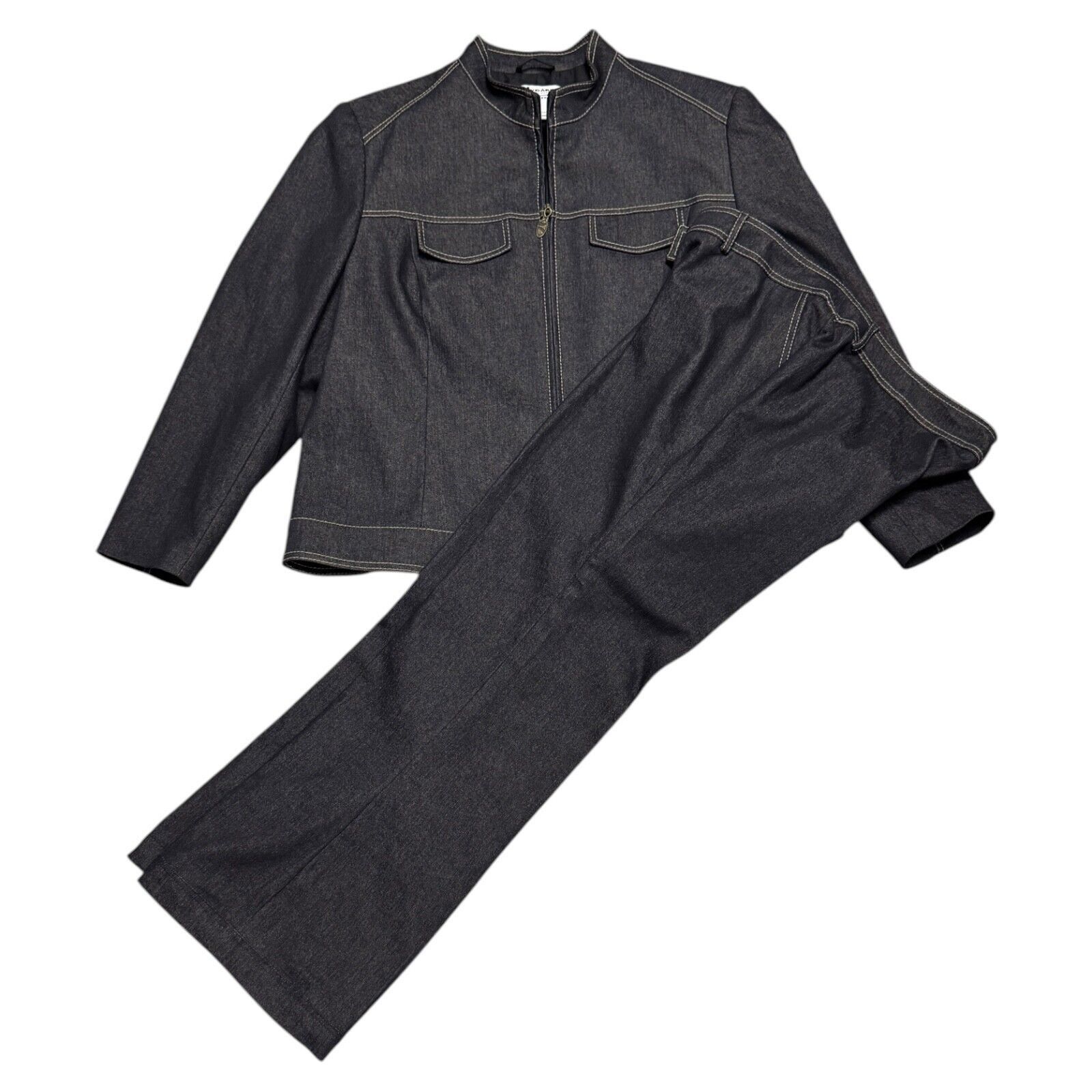 Nygard NYGARD 2-Piece Set Designer Grey Business Jacket & Pants 16P Size XXL / US 16-18 / IT 52-54 - 1 Thumbnail